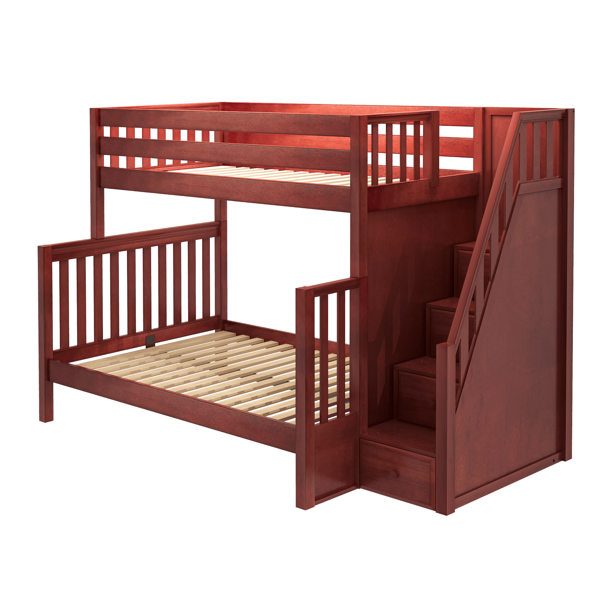Maxtrix High Twin XL over Full XL Bunk Bed with Stairs | Lullabye Shop