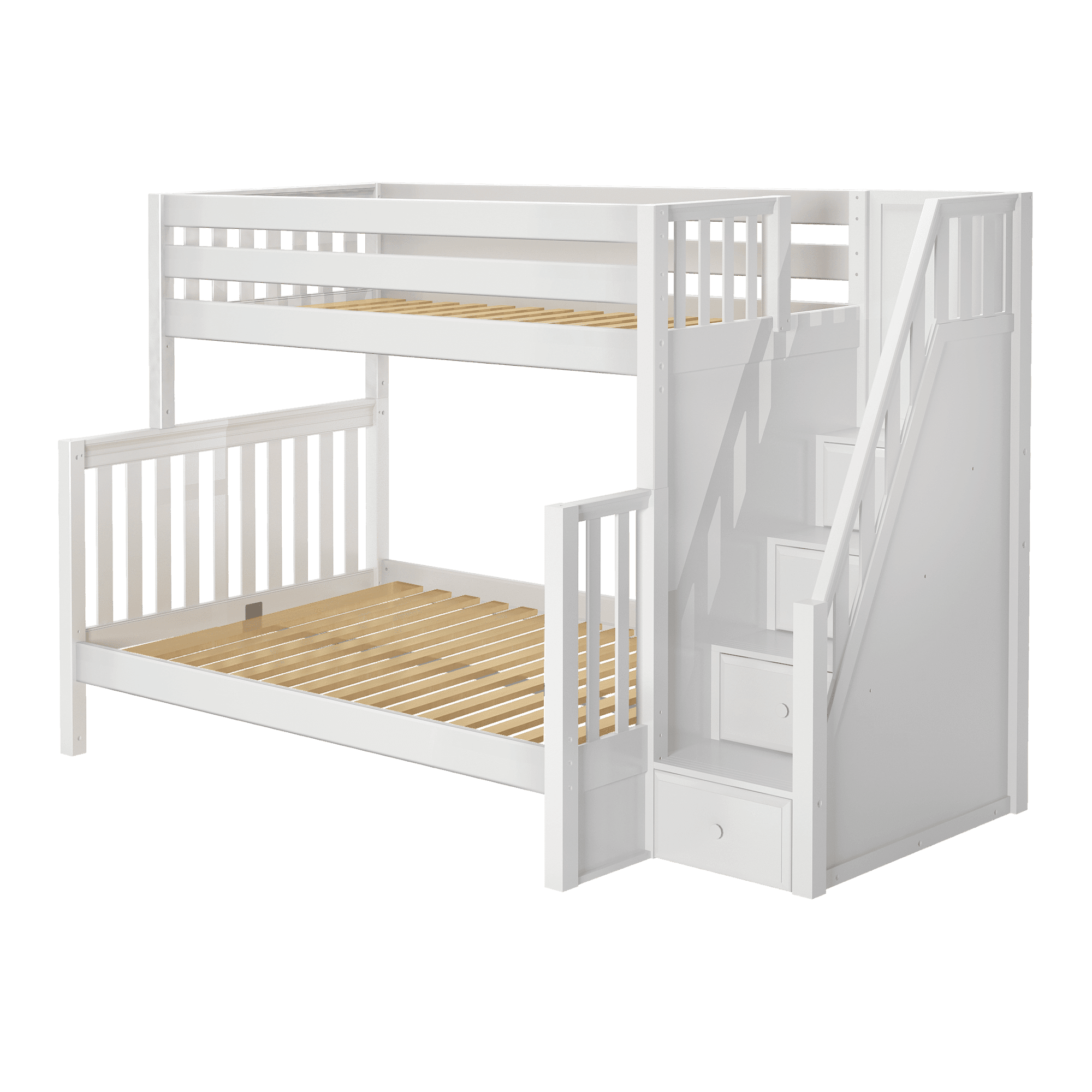 Maxtrix High Twin XL over Full XL Bunk Bed with Stairs | Lullabye Shop
