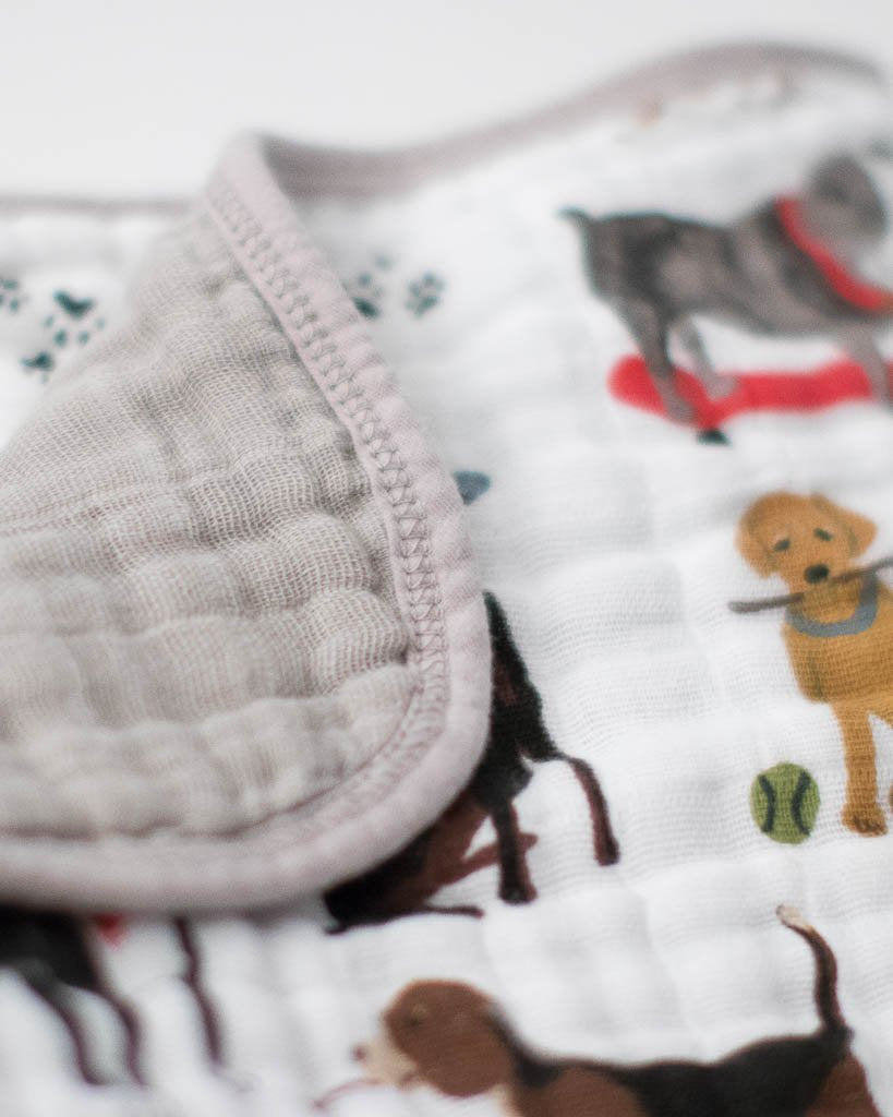 Little Unicorn Cotton Muslin Crib Quilt - Woof