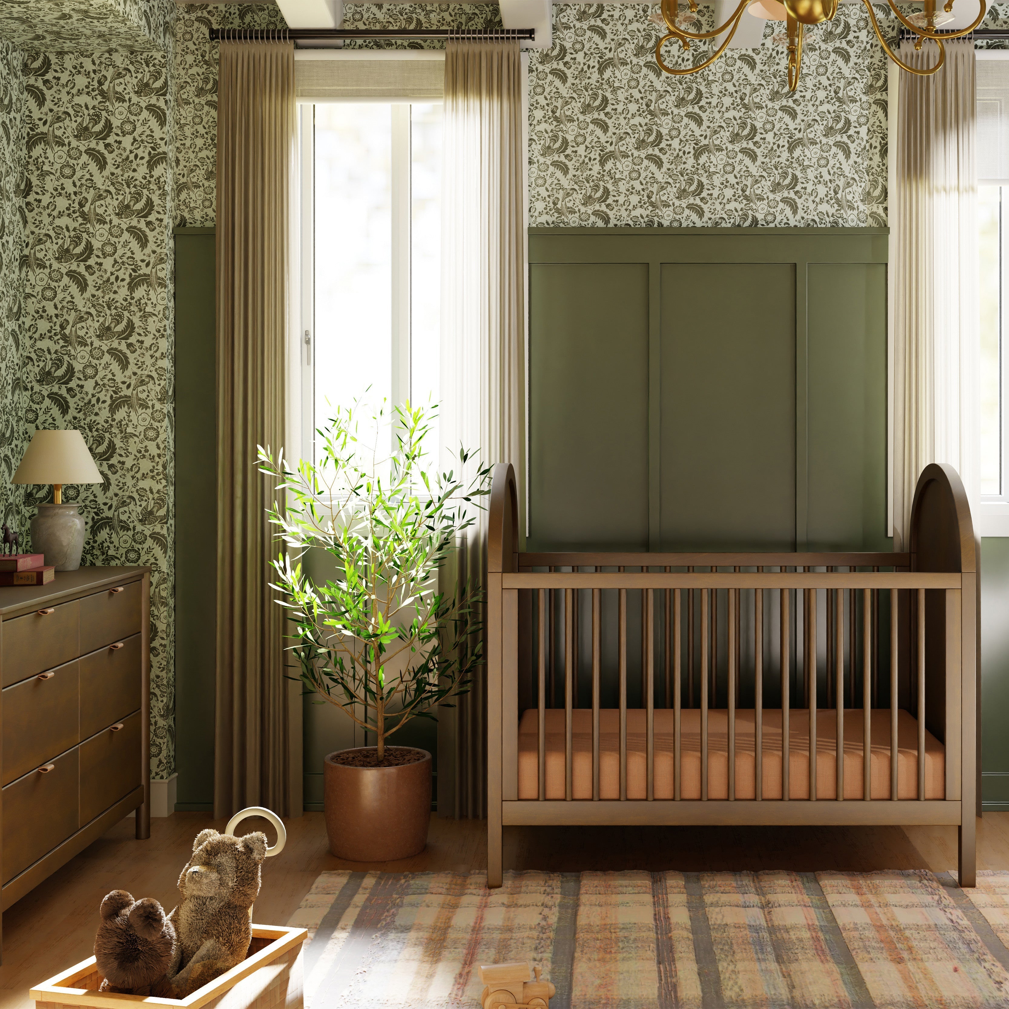 Babyletto Bondi Cane 3-in-1 Convertible Crib with Toddler Bed Conversion Kit | Lullabye Shop