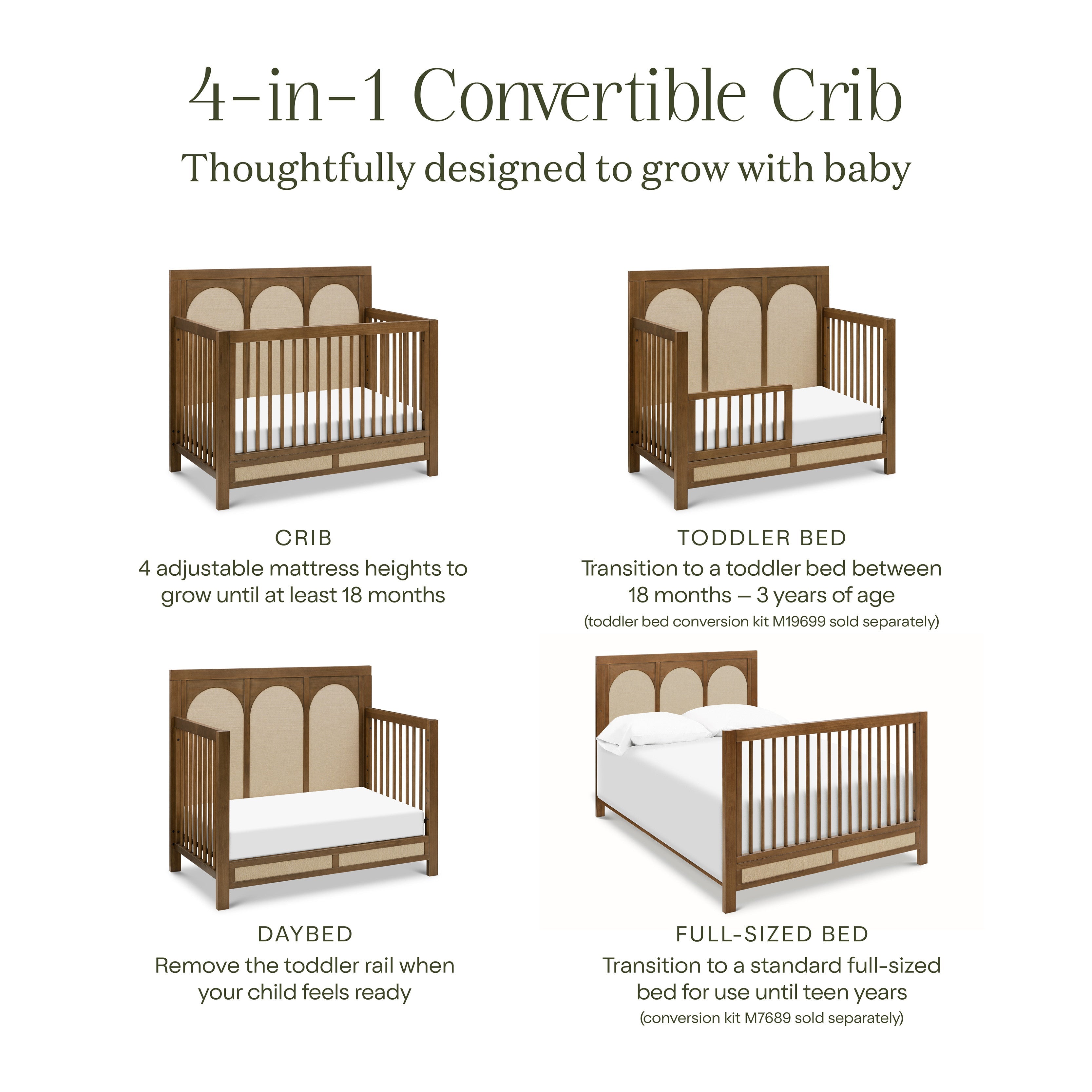 Namesake Eloise 4-in-1 Convertible Crib | Lullabye Shop
