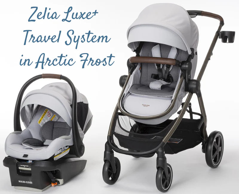 MAXI-COSI ZELIA LUXE+ TRAVEL SYSTEM - ARCTIC FROST
