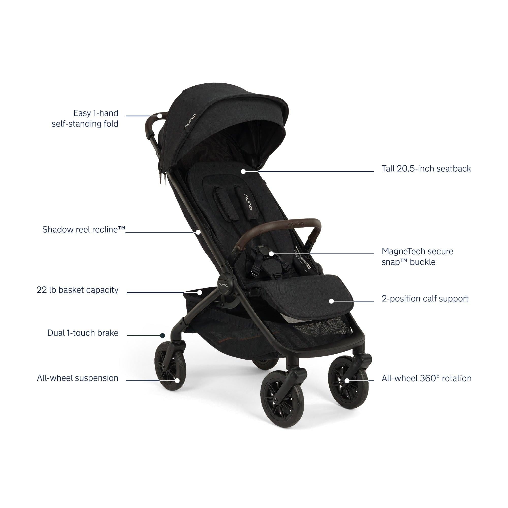 Nuna TRVL 360° Stroller | PRE-SALE | SHIPS LATE NOVEMBER