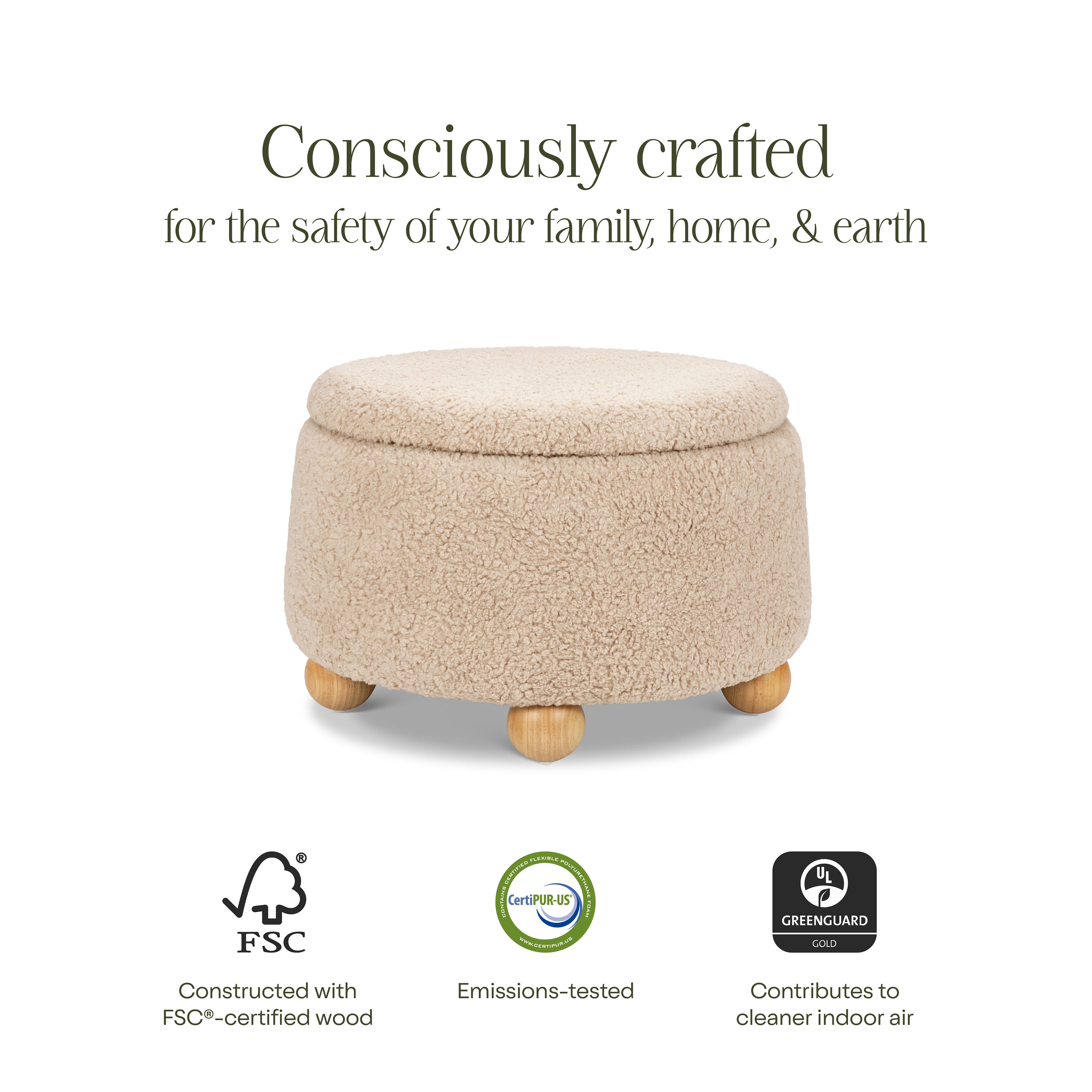 Namesake Tuffet Storage Ottoman | Lullabye Shop