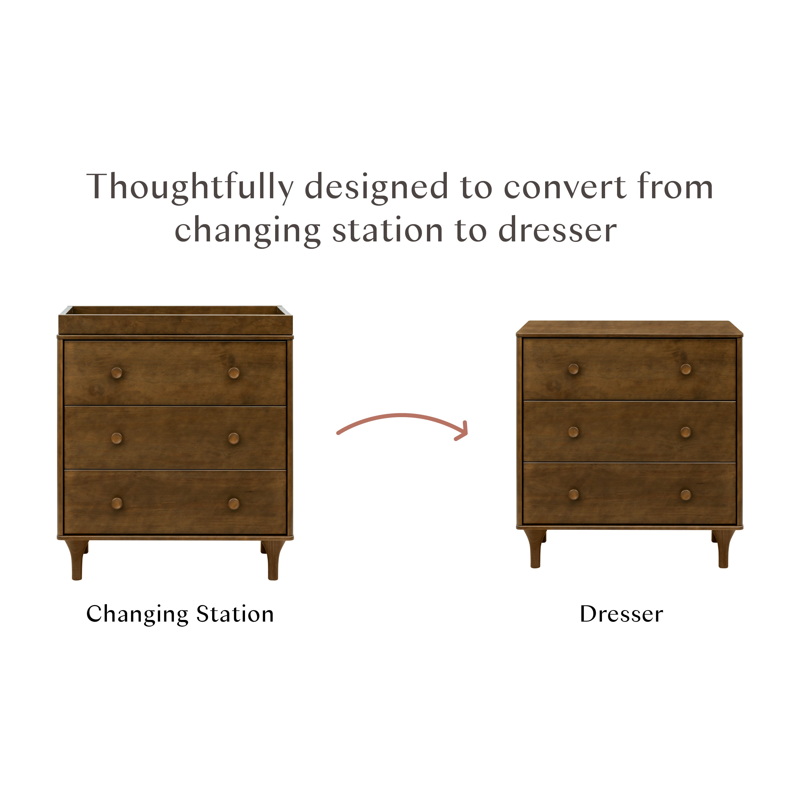 Babyletto Lolly 3-Drawer Changer Dresser with Removable Changing Tray | Lullabye Shop