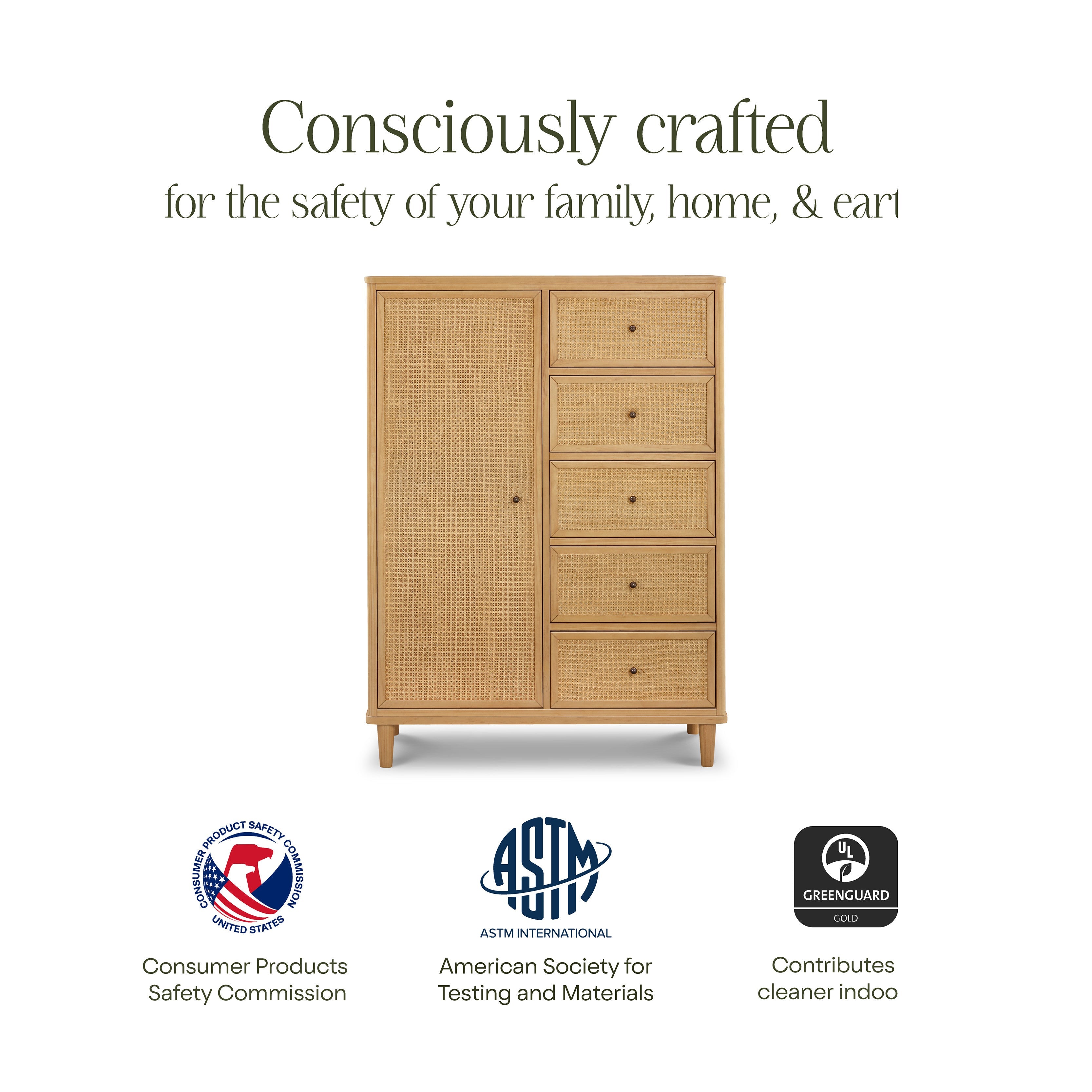 Namesake Marin with Cane Chifforobe | Lullabye Shop