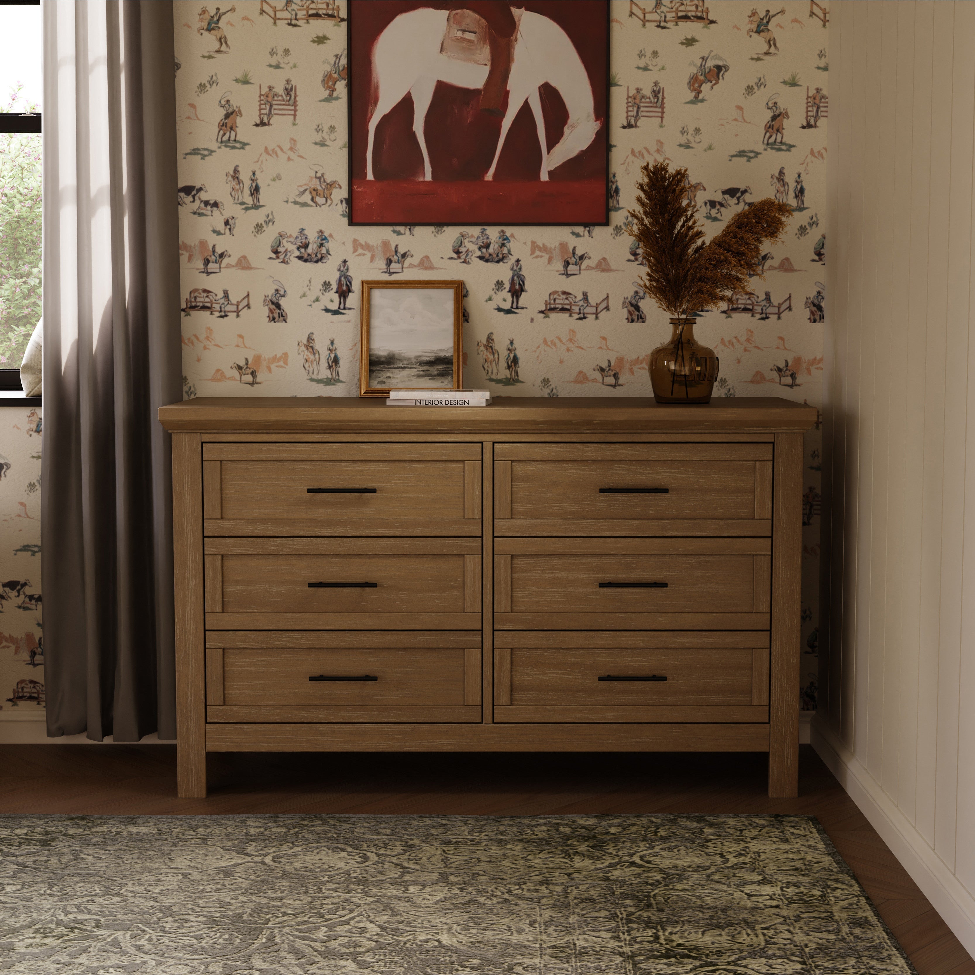 Monogram by Namesake Emory Farmhouse 6-Drawer Dresser | Lullabye Shop