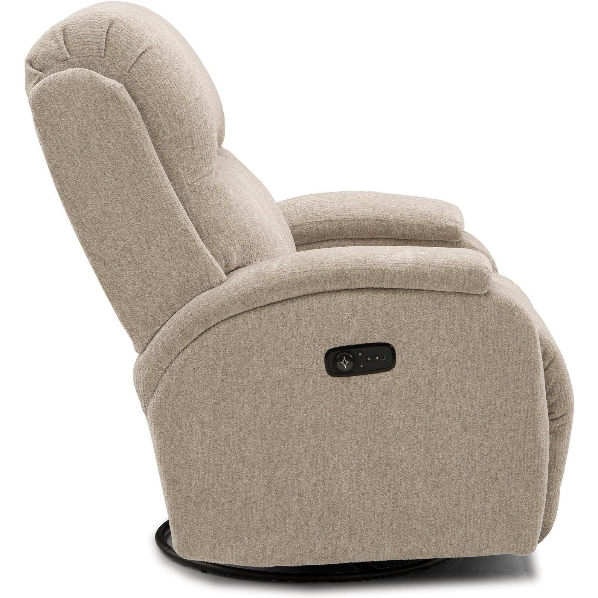 Storytime Maverly Power Cozzia Swivel Glide Recliner with Heat & Massage