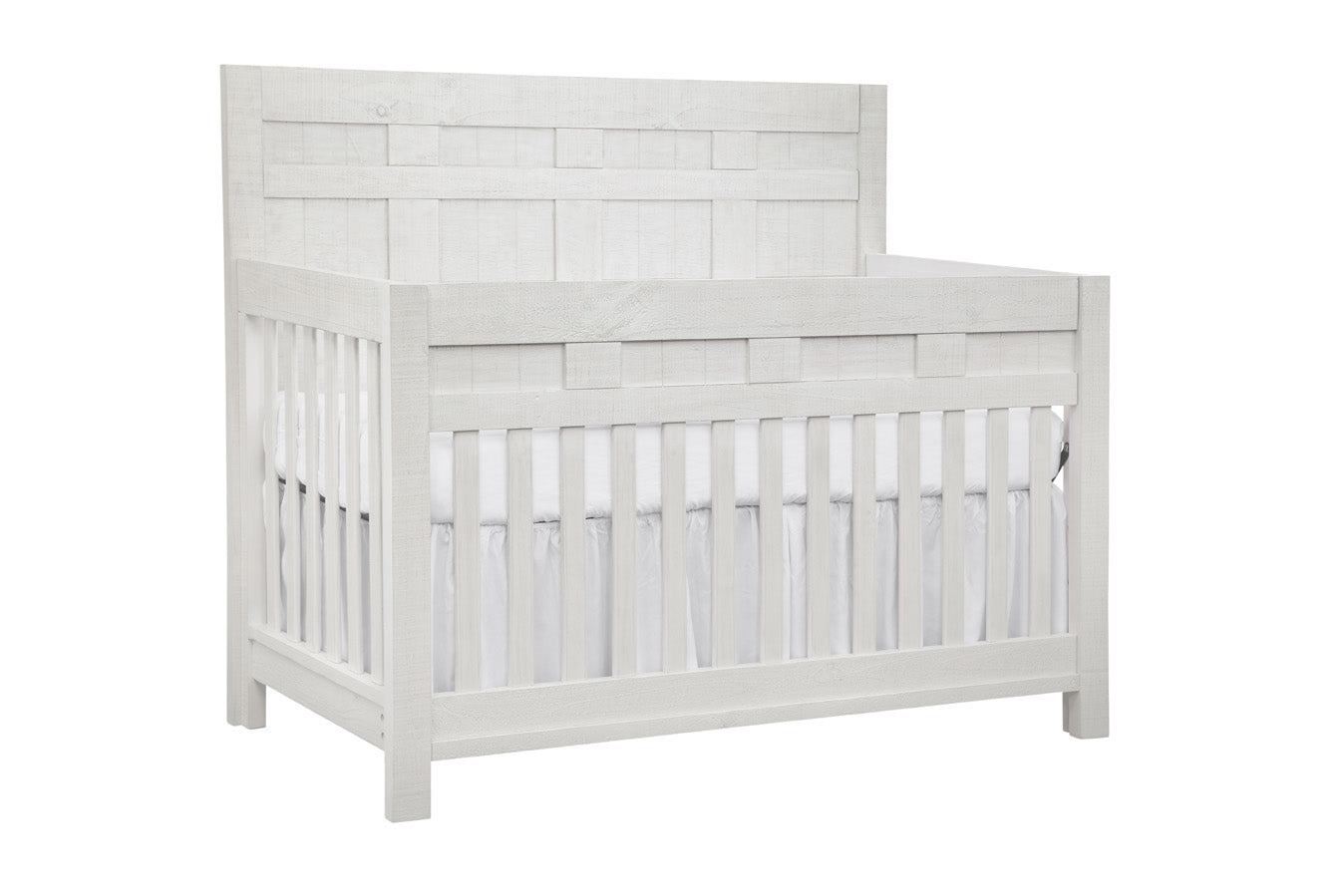Designs by Briere Anzio Crib, Dresser, Changer Top White Wash