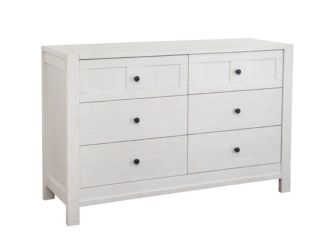Designs by Briere Anzio Crib, Dresser, Changer Top White Wash