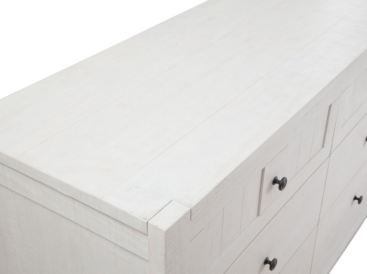 Designs by Briere Anzio Crib, Dresser, Changer Top White Wash