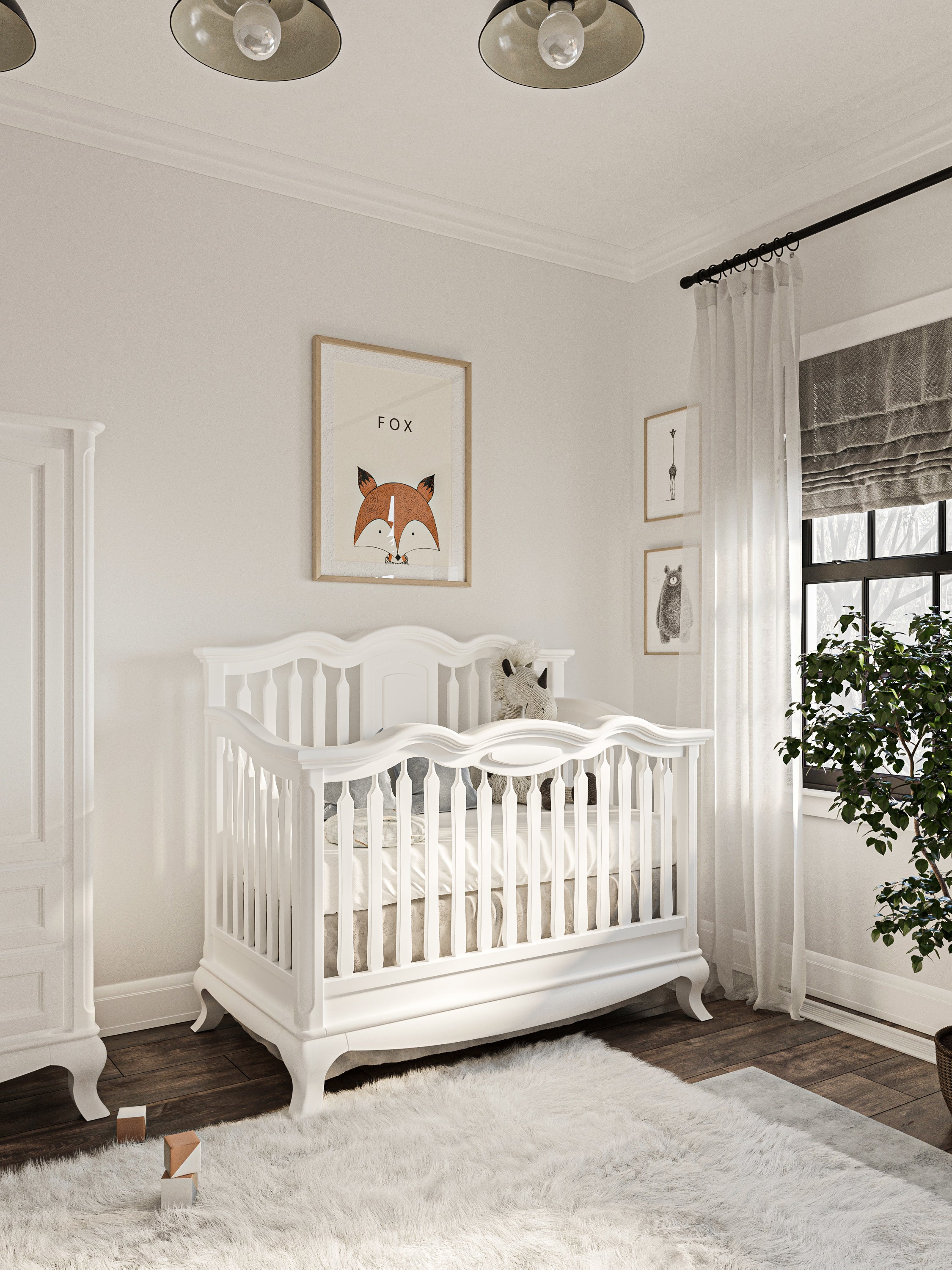 Romina Cleopatra Convertible Crib (Open Back)
