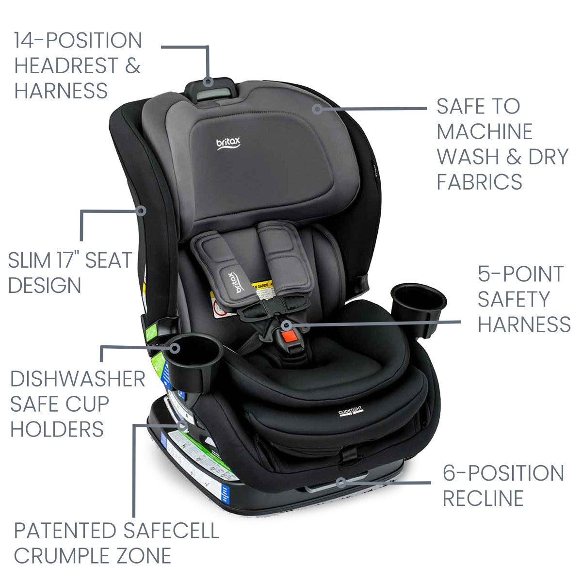 Britax Poplar Convertible Car Seat