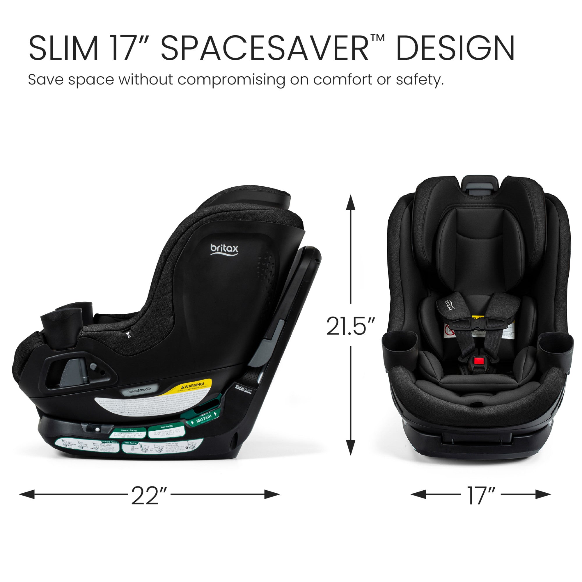 britax forward facing Britax Galaxy 360 Slim Rotating Car Seat – Lullabye Shop
