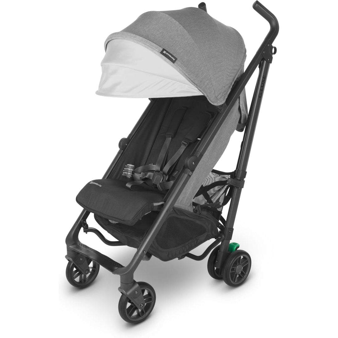 uppababy sunshade UPPAbaby G-Luxe Stroller – Greyson (Charcoal mélange/Carbon)