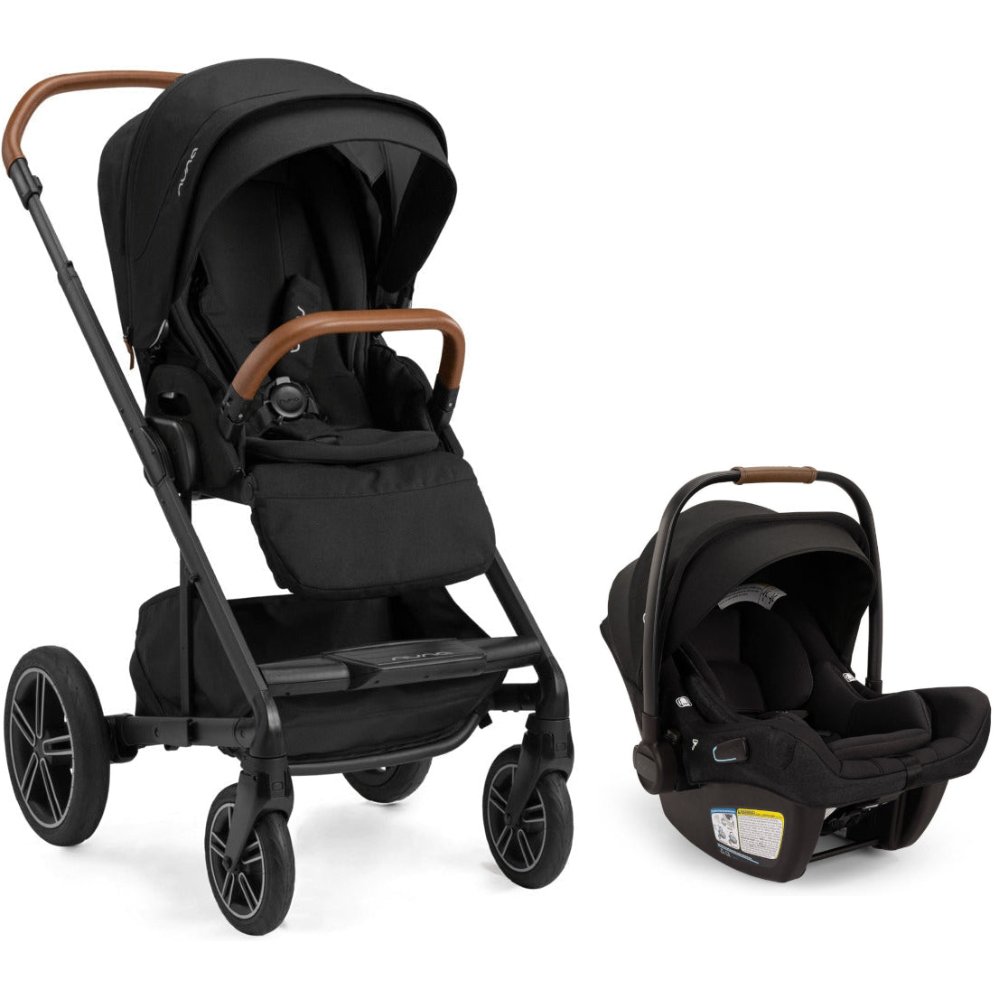 MIXX Next + PIPA Aire RX Travel System by Nuna Caviar/Chocolate