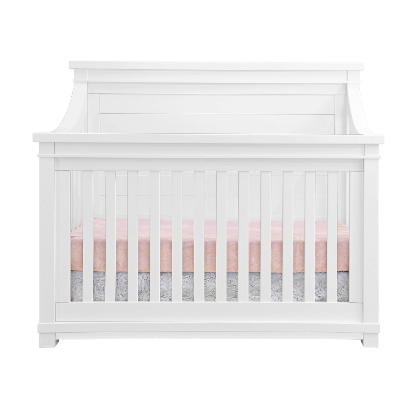 Appleseed Rowan Flat Top Convertible Crib Pure White