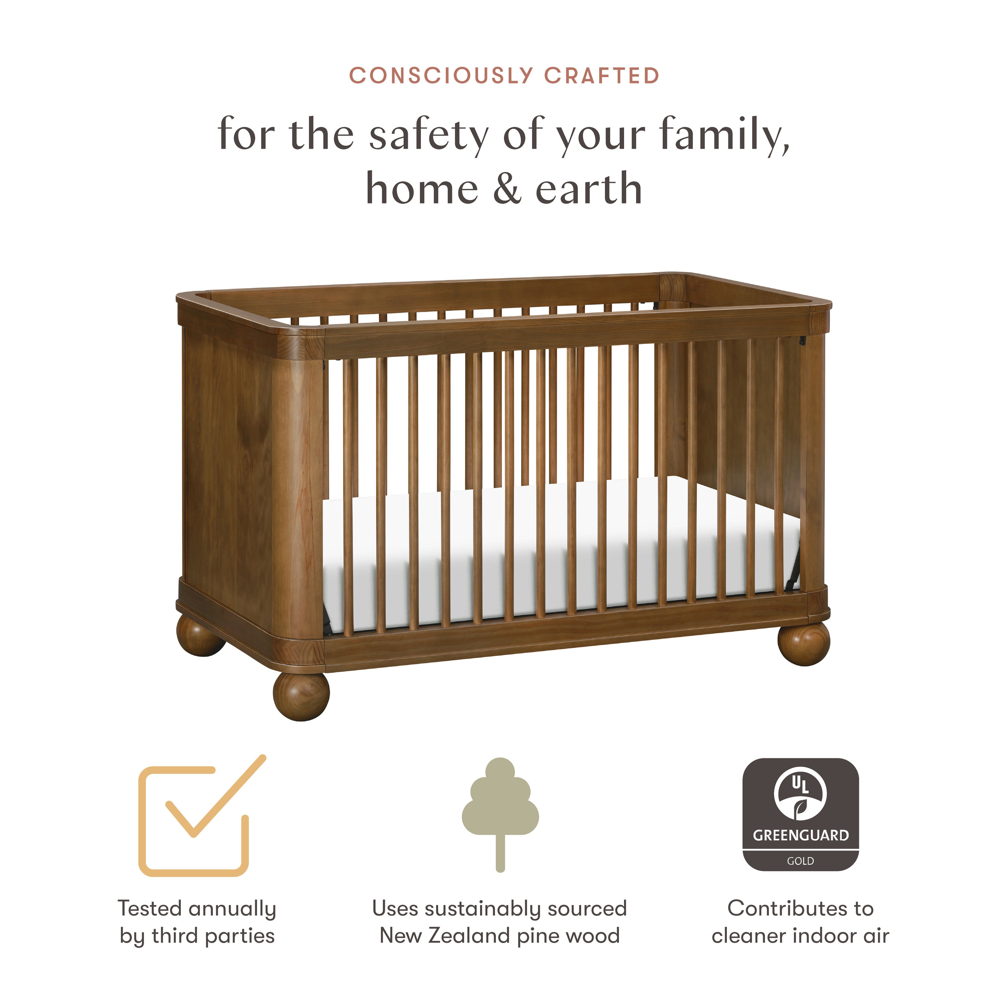 Namesake Crosby 3-in-1 Convertible Crib | Lullabye Shop