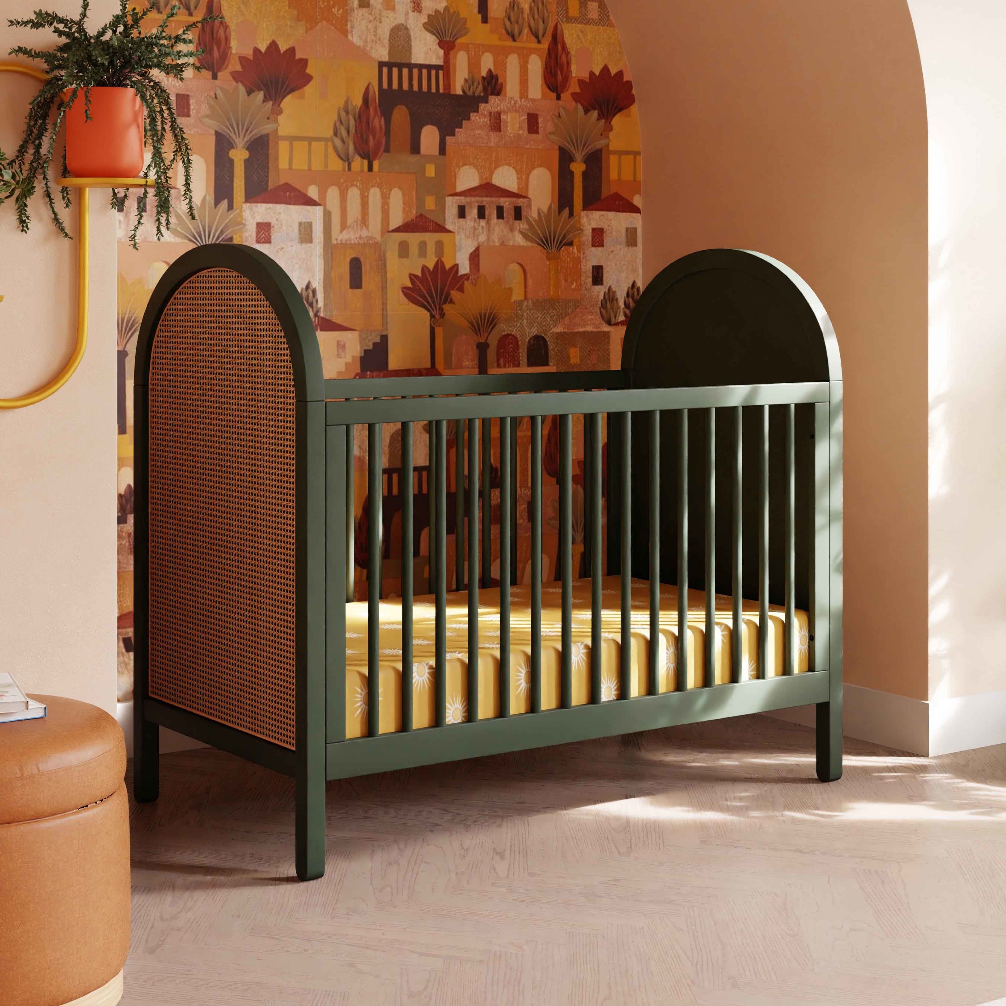 Babyletto Bondi Cane 3-in-1 Convertible Crib with Toddler Bed Conversion Kit | Lullabye Shop