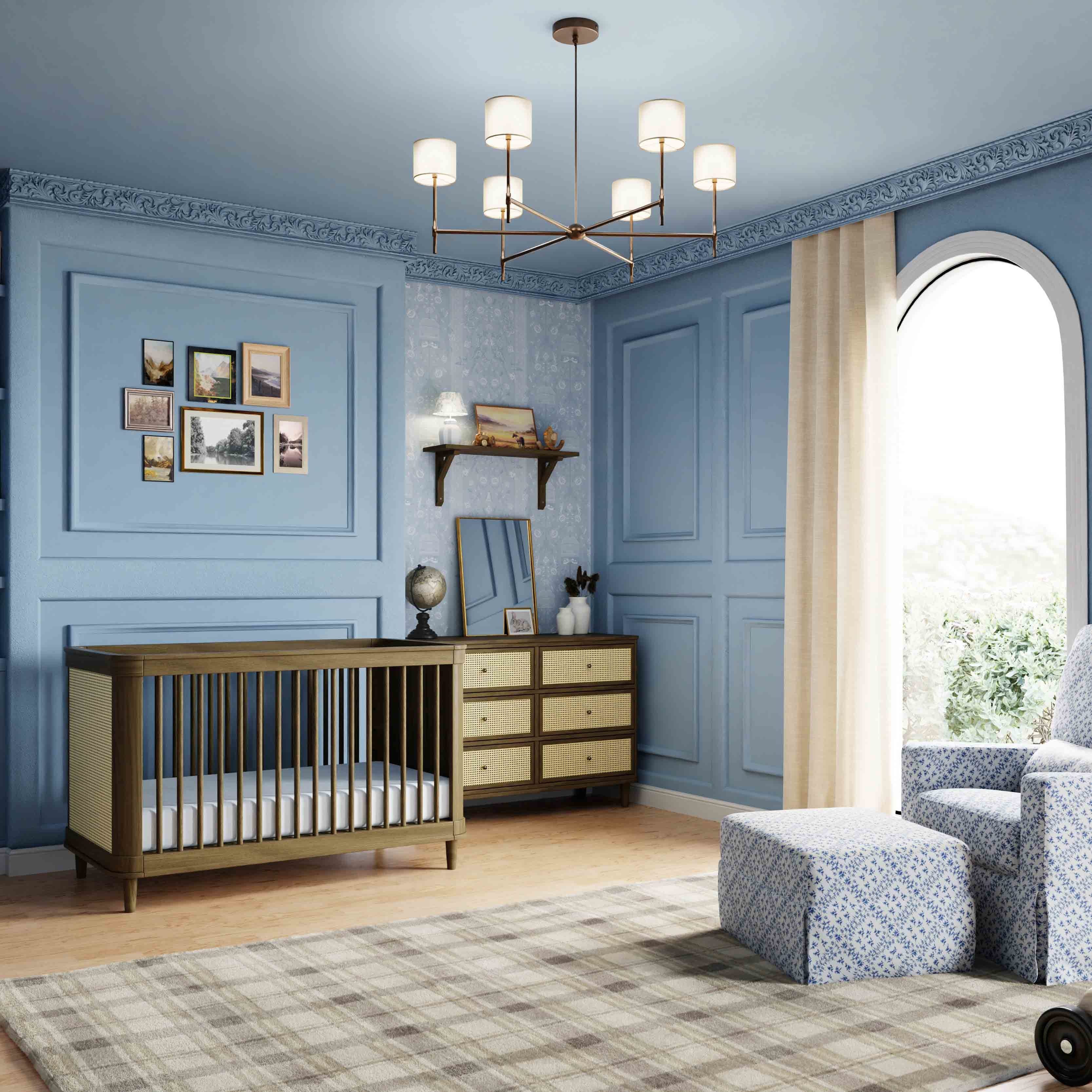 Namesake Marin with Cane 3-in-1 Convertible Crib | Lullabye Shop