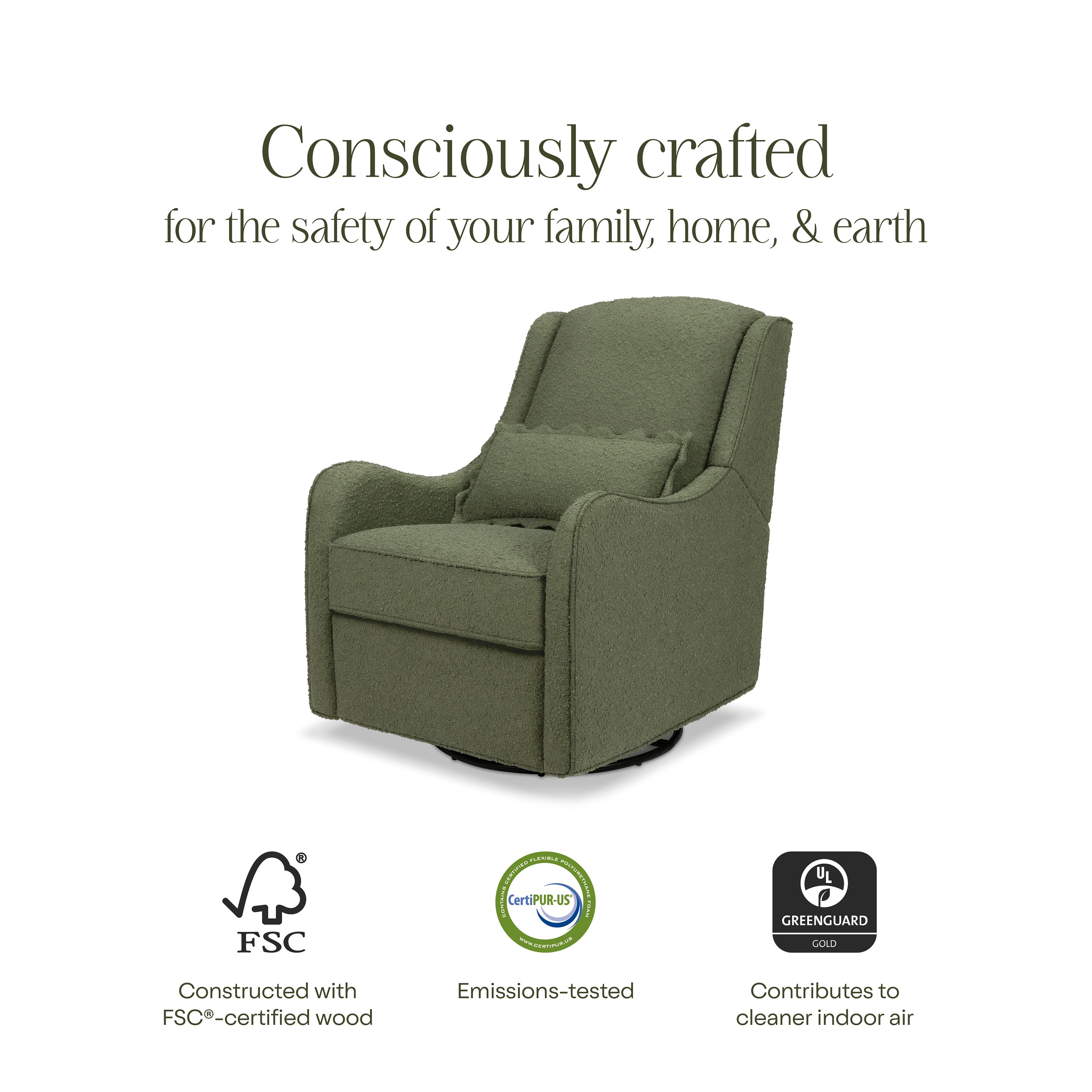 Namesake Devon Recliner and Swivel Glider | Lullabye Shop