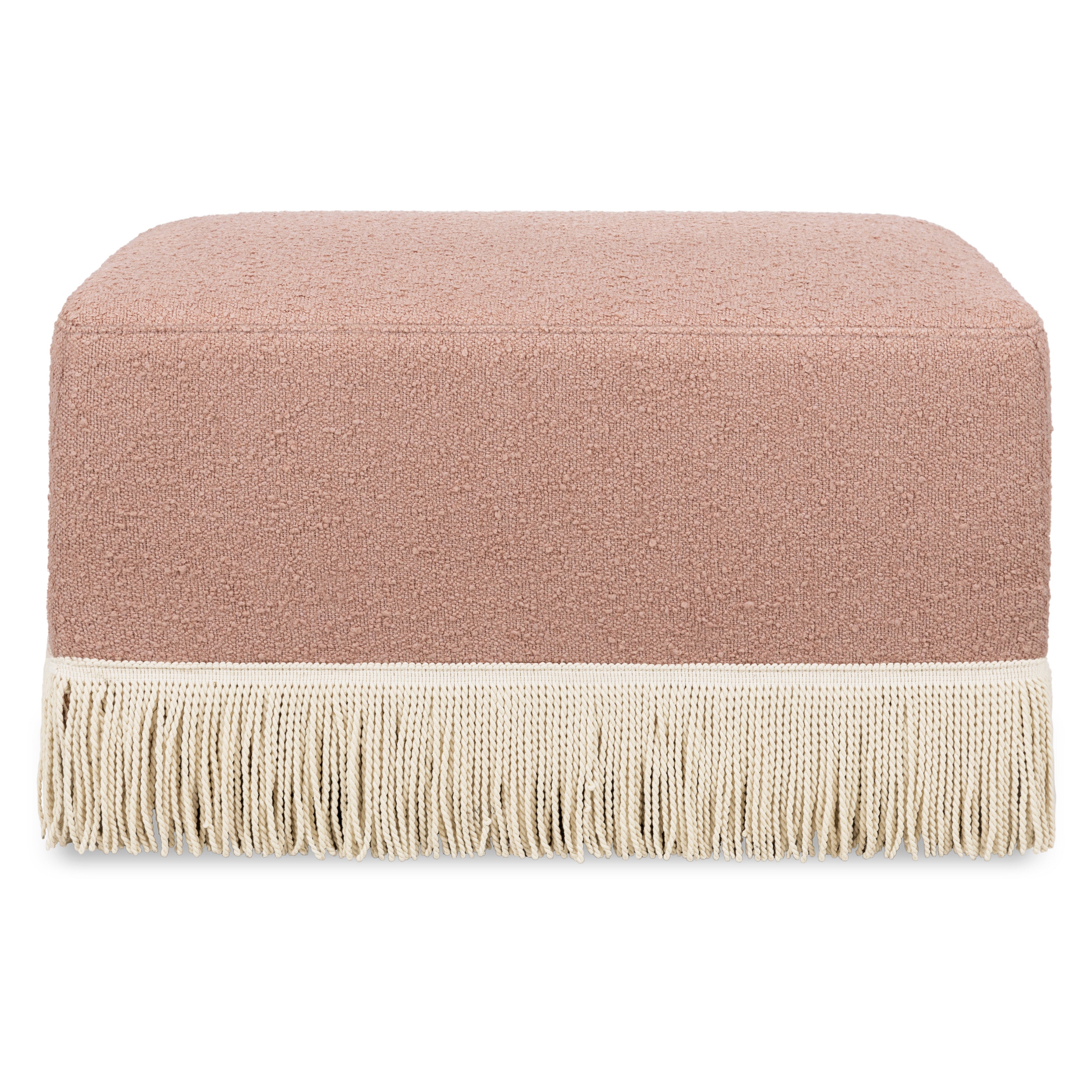 Namesake Crawford Gliding Ottoman | Boucle with Tassel Fringe | Lullabye Shop