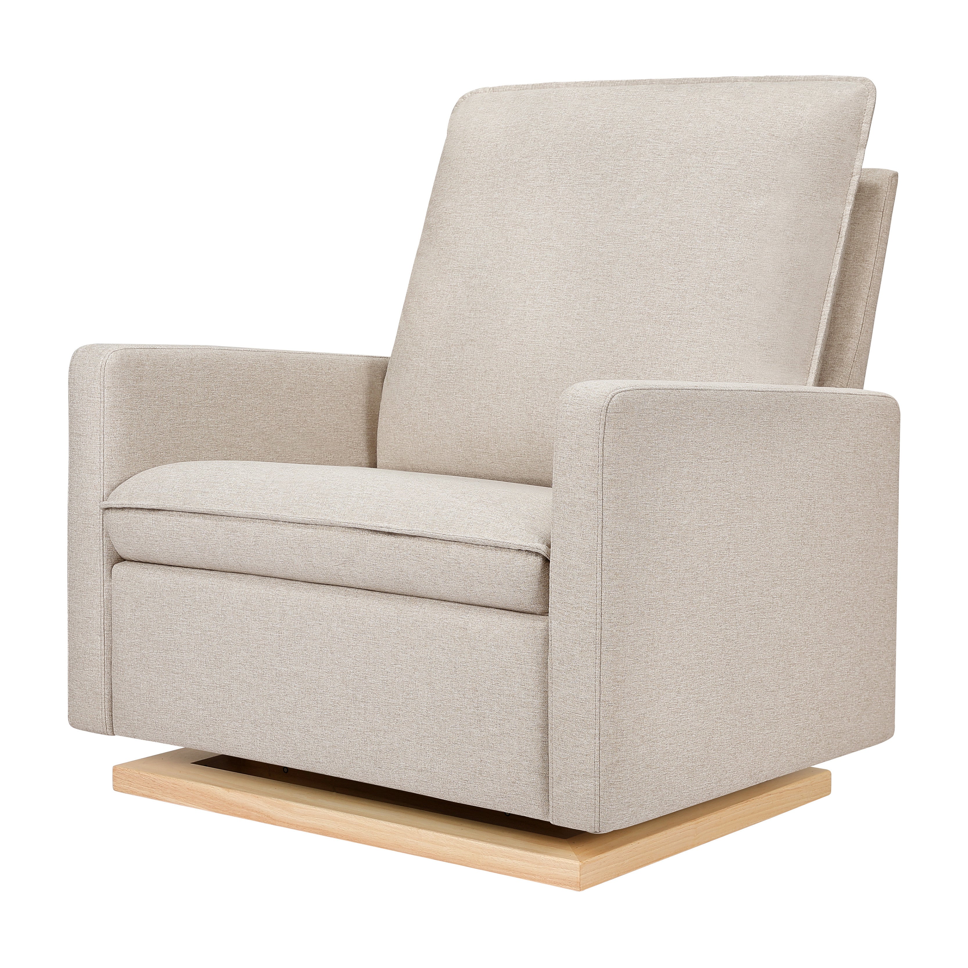 Babyletto Cali Pillowback Chair and a Half Glider in Eco-Performance Fabric | Water Repellent & Stain Resistant | Lullabye Shop