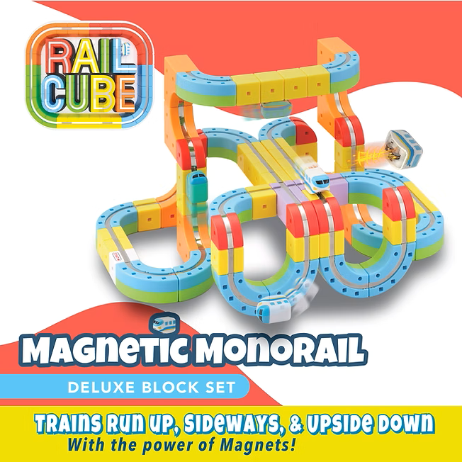 Rail Cube Magnetic Monorail Deluxe Set