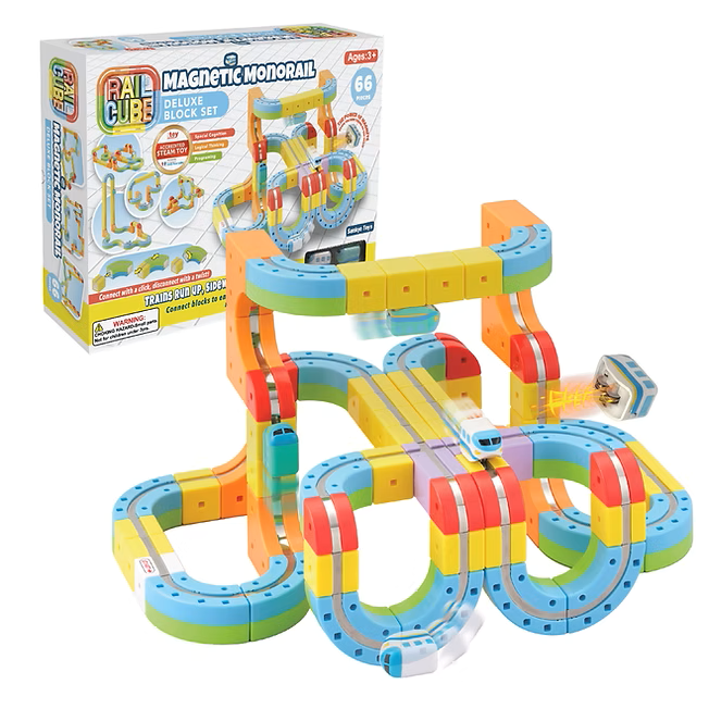 Rail Cube Magnetic Monorail Deluxe Set – Lullabye Shop