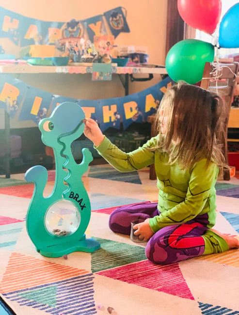 Big Belly Banks 20" Aqua Dinosaur