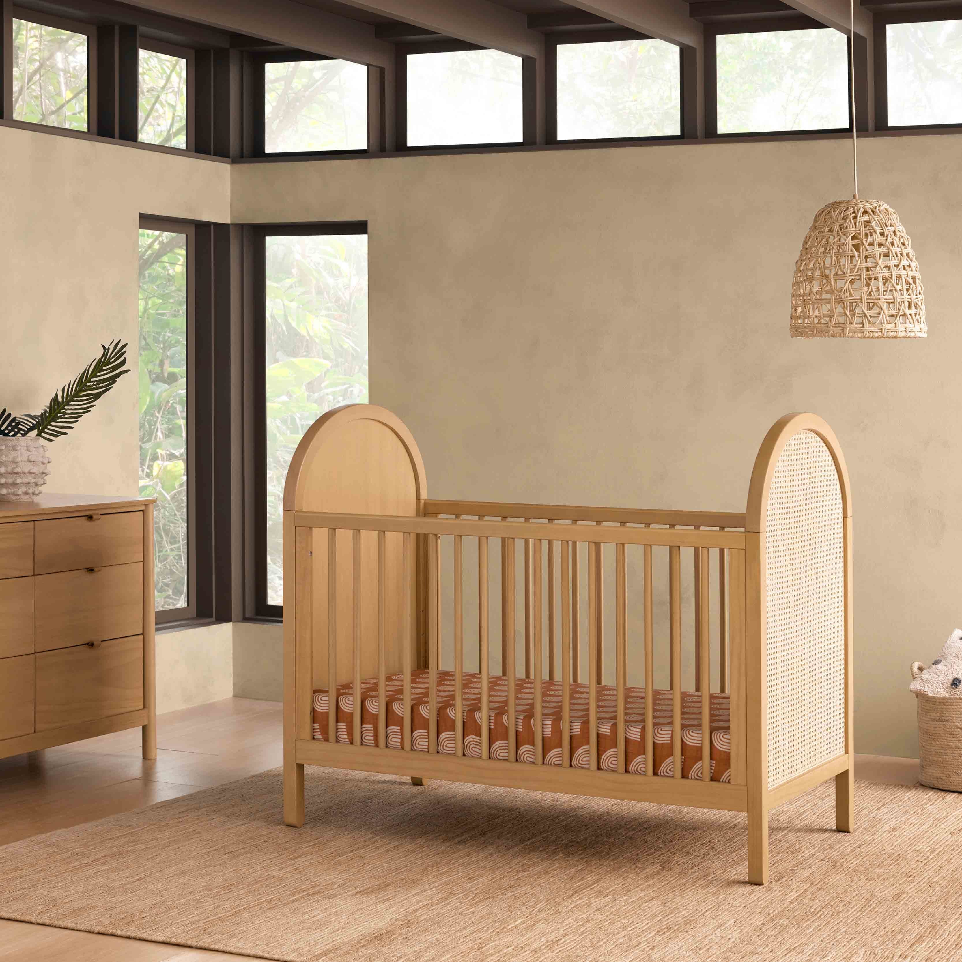 Babyletto Bondi Cane 3-in-1 Convertible Crib with Toddler Bed Conversion Kit | Lullabye Shop