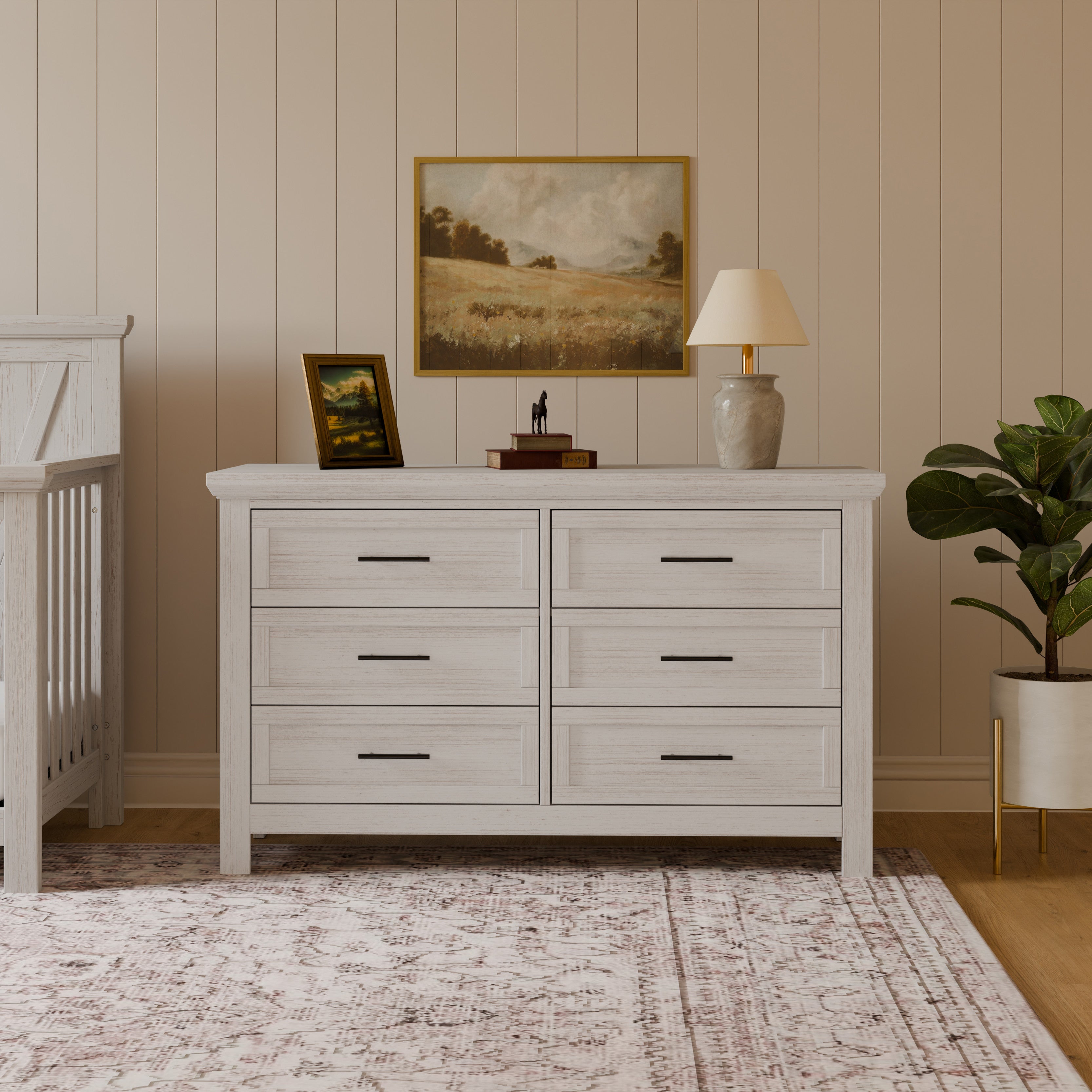 Monogram by Namesake Emory Farmhouse 6-Drawer Dresser | Lullabye Shop