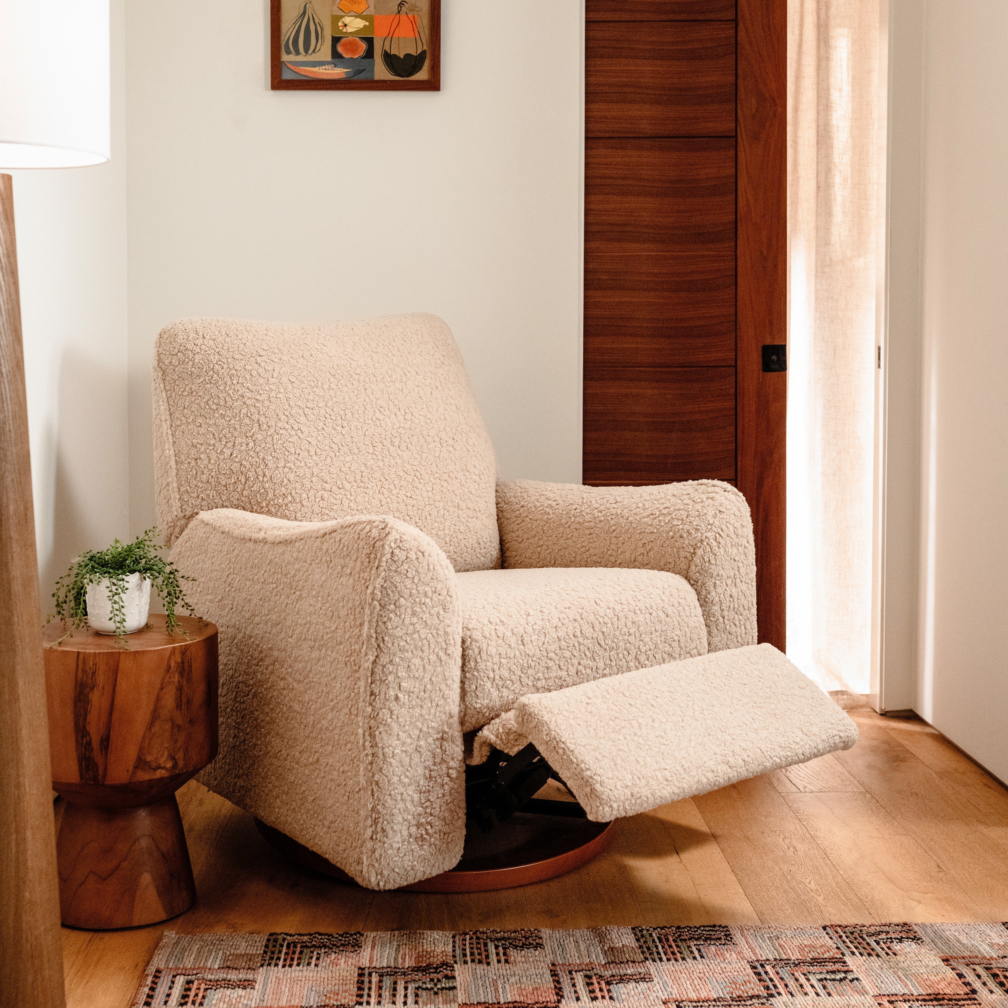Babyletto Sunday Power Recliner and Swivel Glider in Shearling | Lullabye Shop