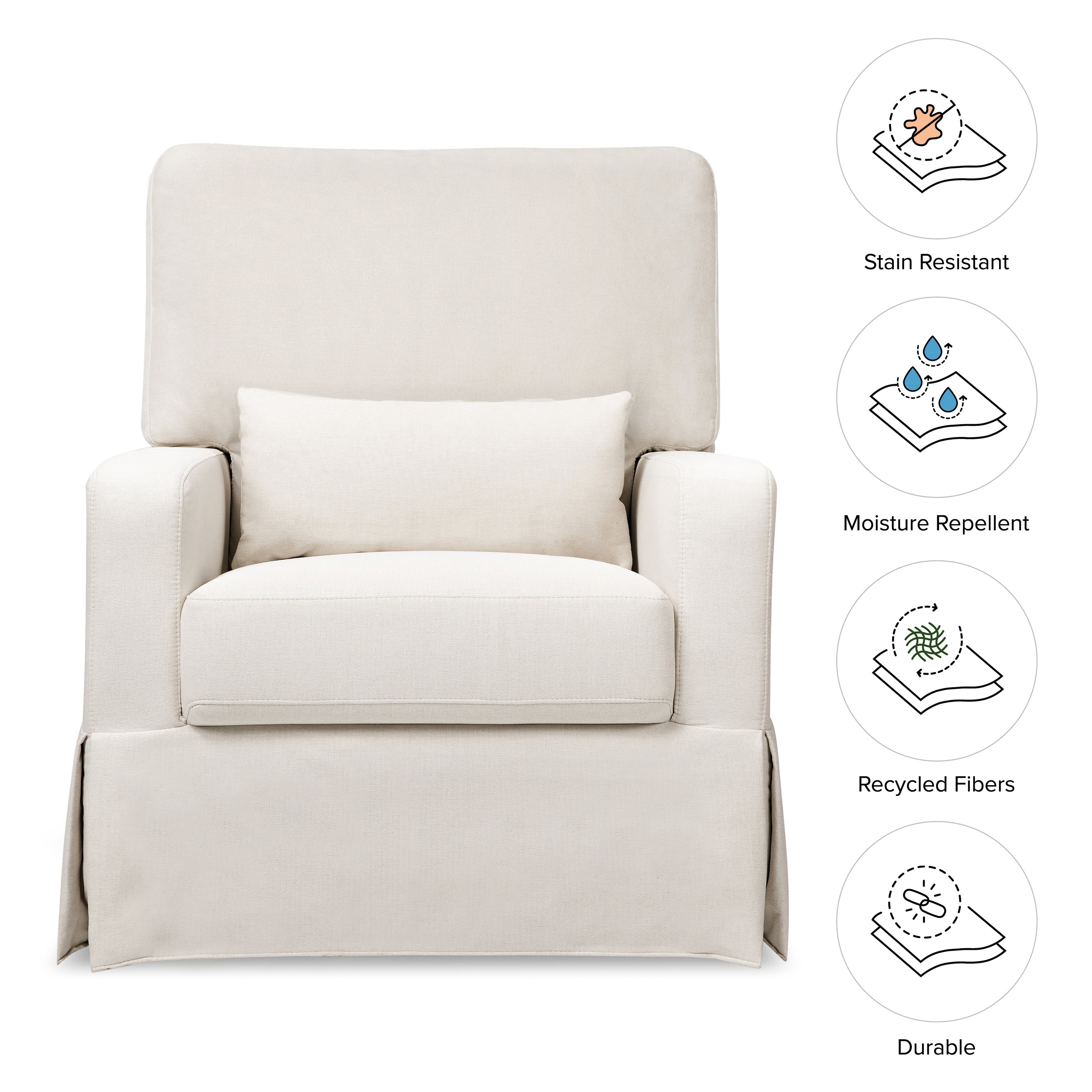 Namesake Crawford Pillowback Comfort Swivel Glider | Lullabye Shop
