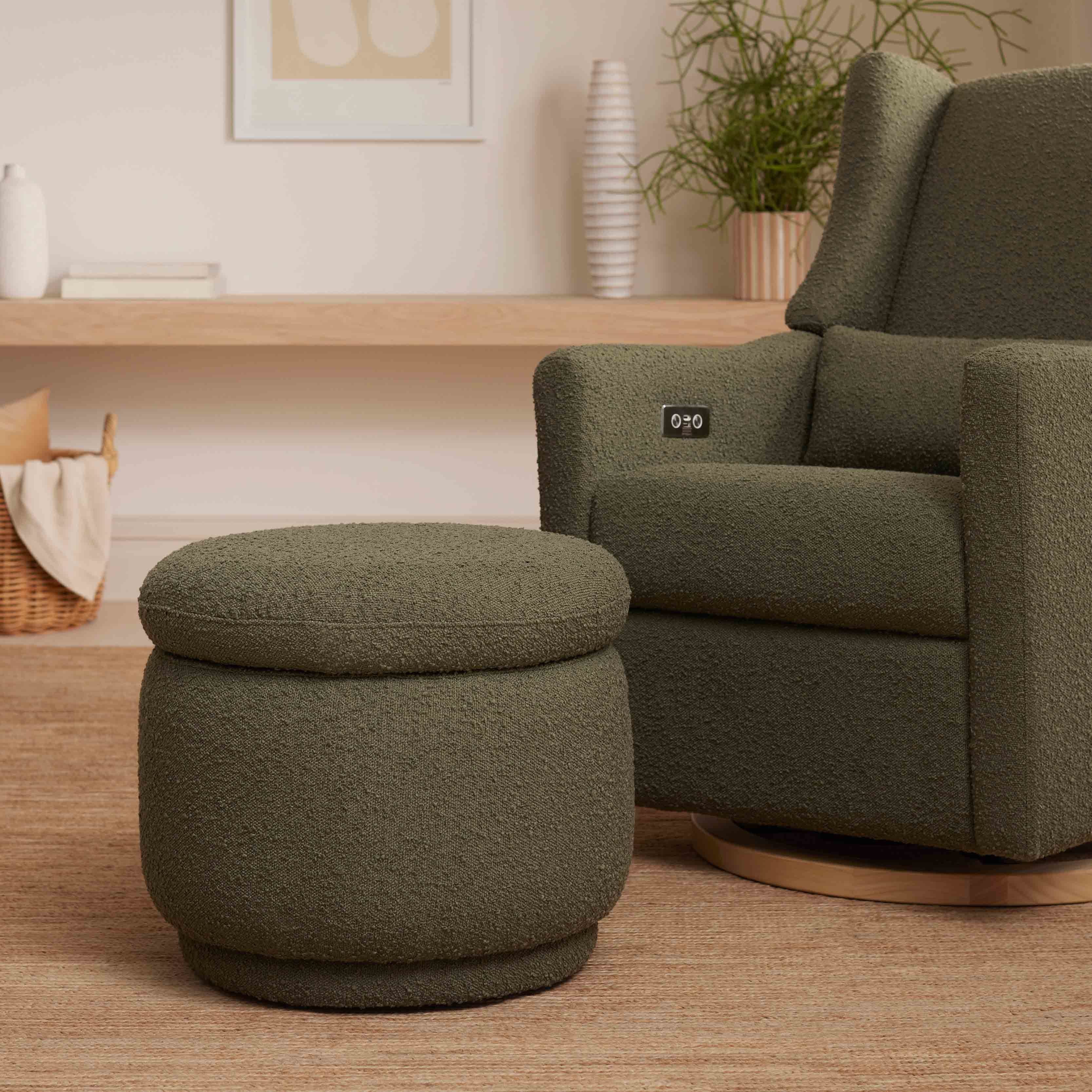 Babyletto Enoki Storage Ottoman in Boucle | Lullabye Shop