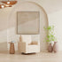 Babyletto Poe Channeled Swivel Glider in Eco-Performance Fabric | Water Repellent & Stain Resistant | Lullabye Shop