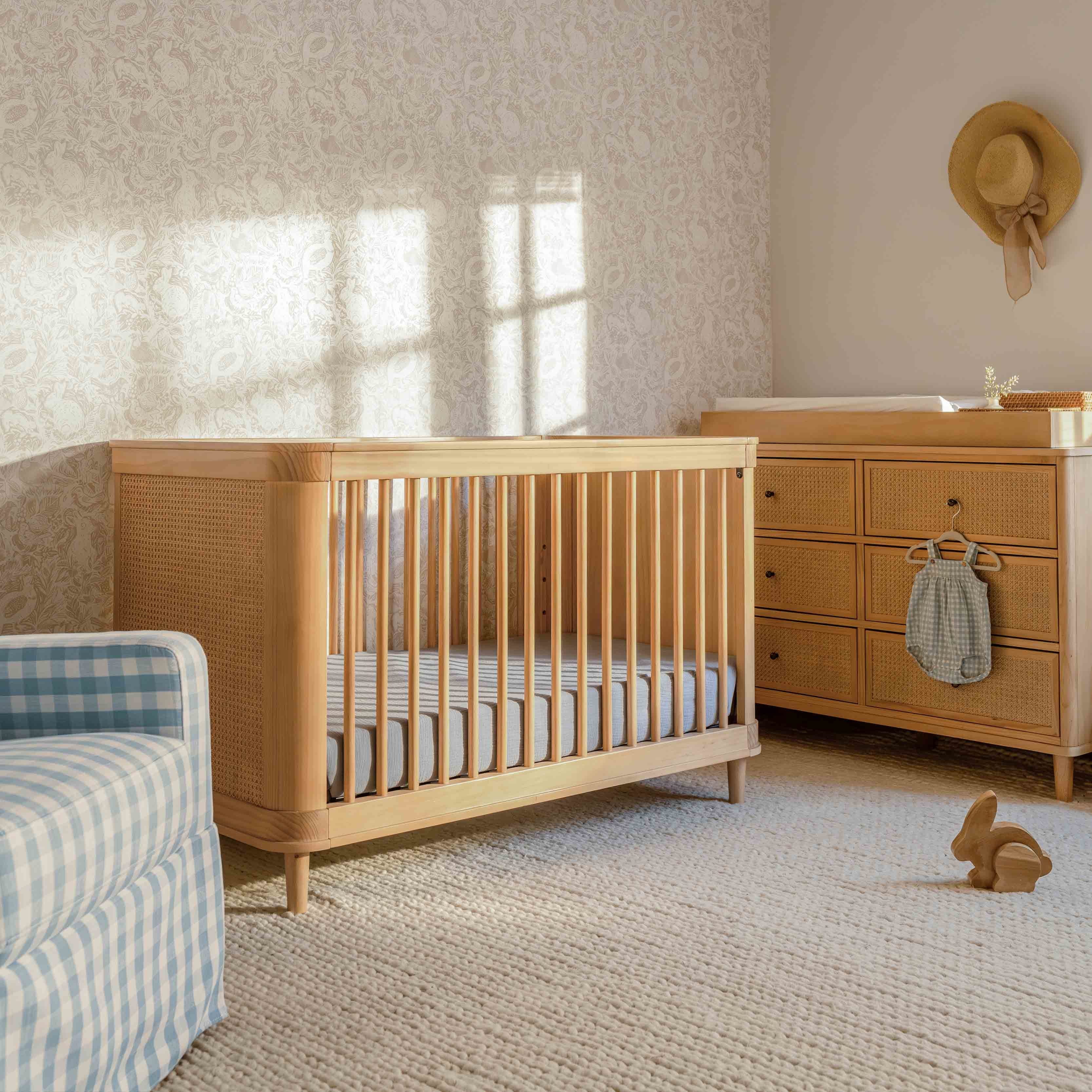 Namesake Marin with Cane 3-in-1 Convertible Crib | Lullabye Shop