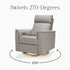 Monogram by Namesake Willa Plus Power Glider Recliner + Power Headrest | Lullabye Shop