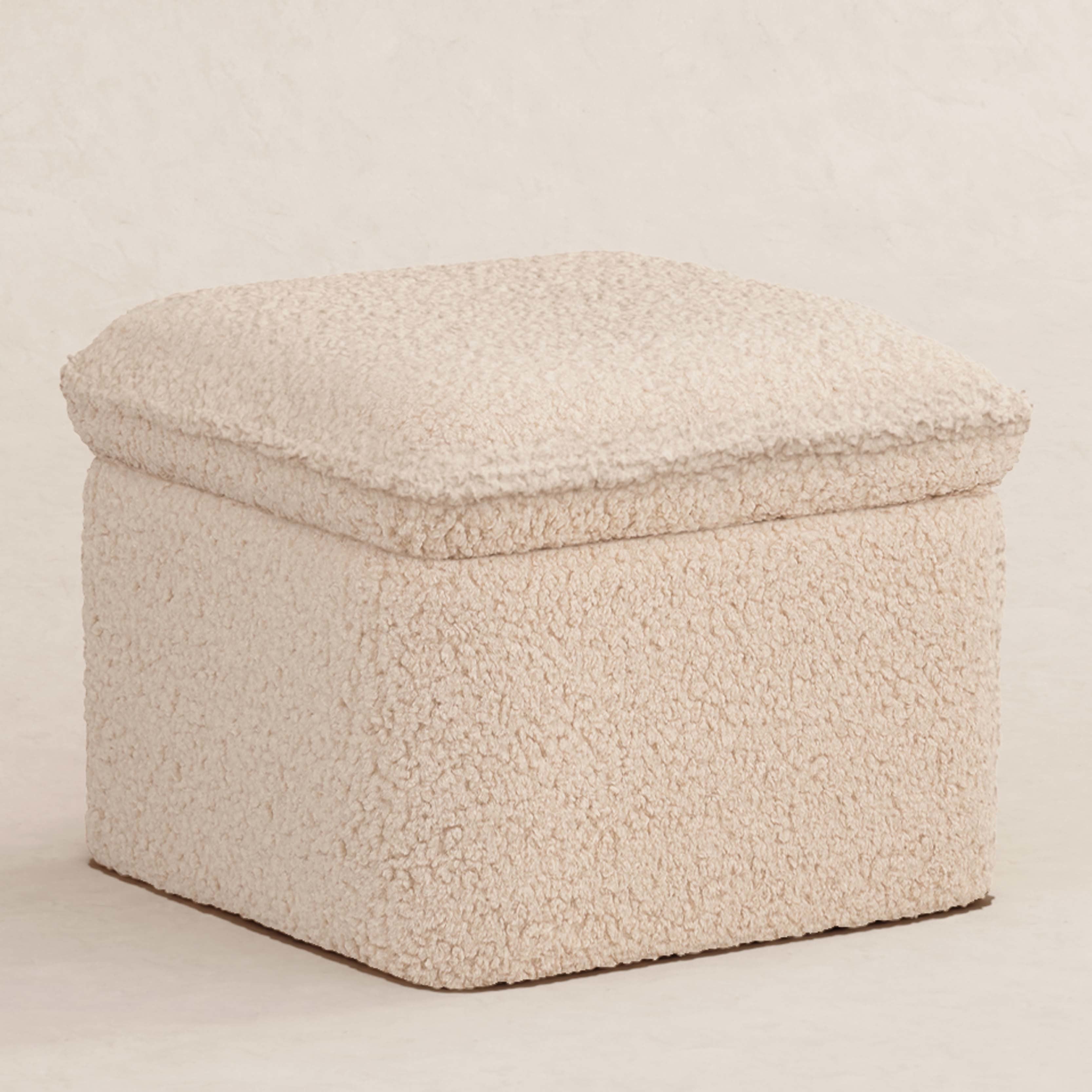 Babyletto Cali Storage Ottoman in Shearling | Lullabye Shop