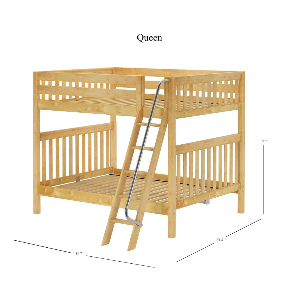 Maxtrix Classic Queen Bunk Bed Angled ladder
