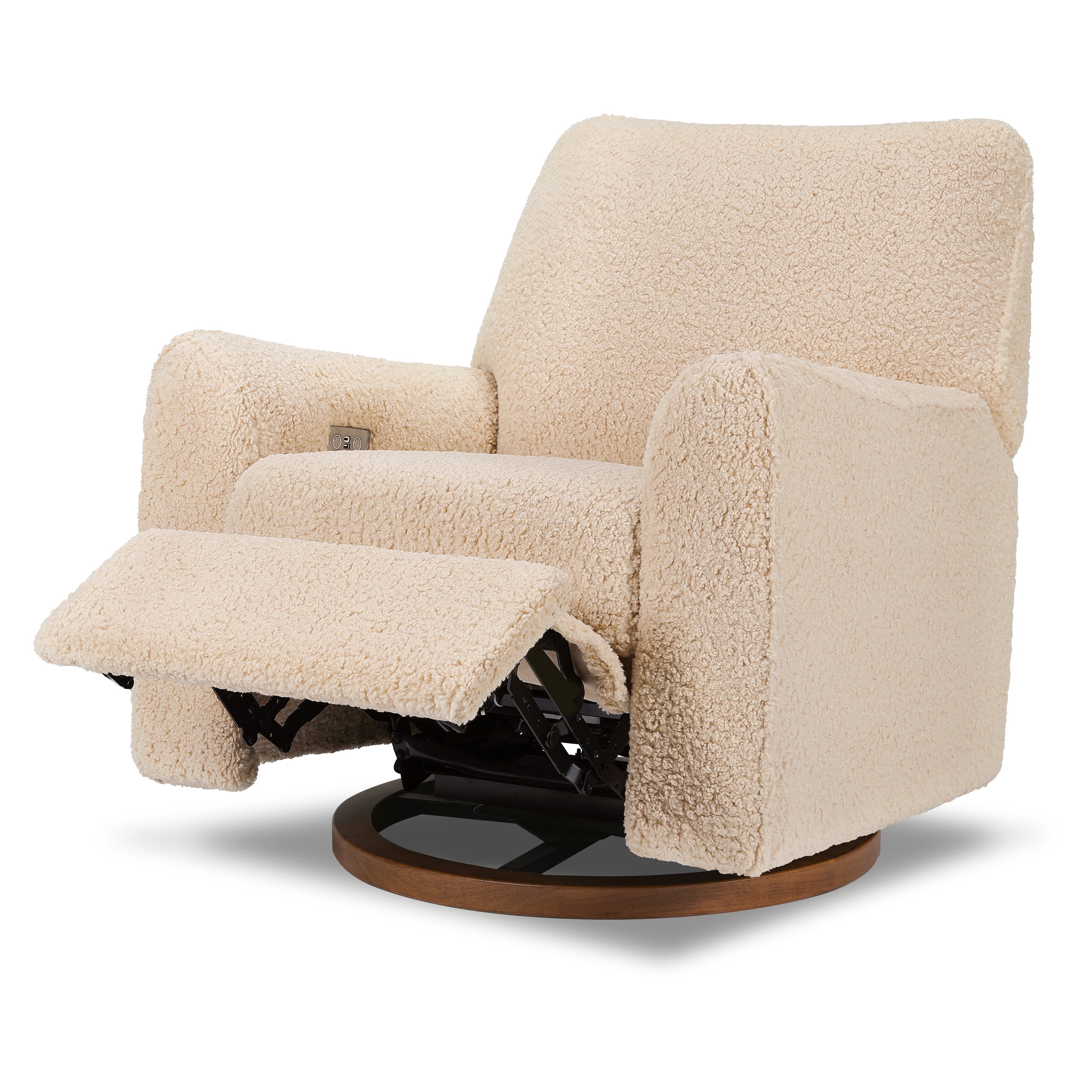 Babyletto Sunday Power Recliner and Swivel Glider in Shearling | Lullabye Shop