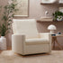 Babyletto Cali Pillowback Chair and a Half Glider in Fleece | Lullabye Shop