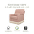 Namesake Crawford Pillowback Comfort Swivel Glider | Boucle with Tassel Fringe | Lullabye Shop