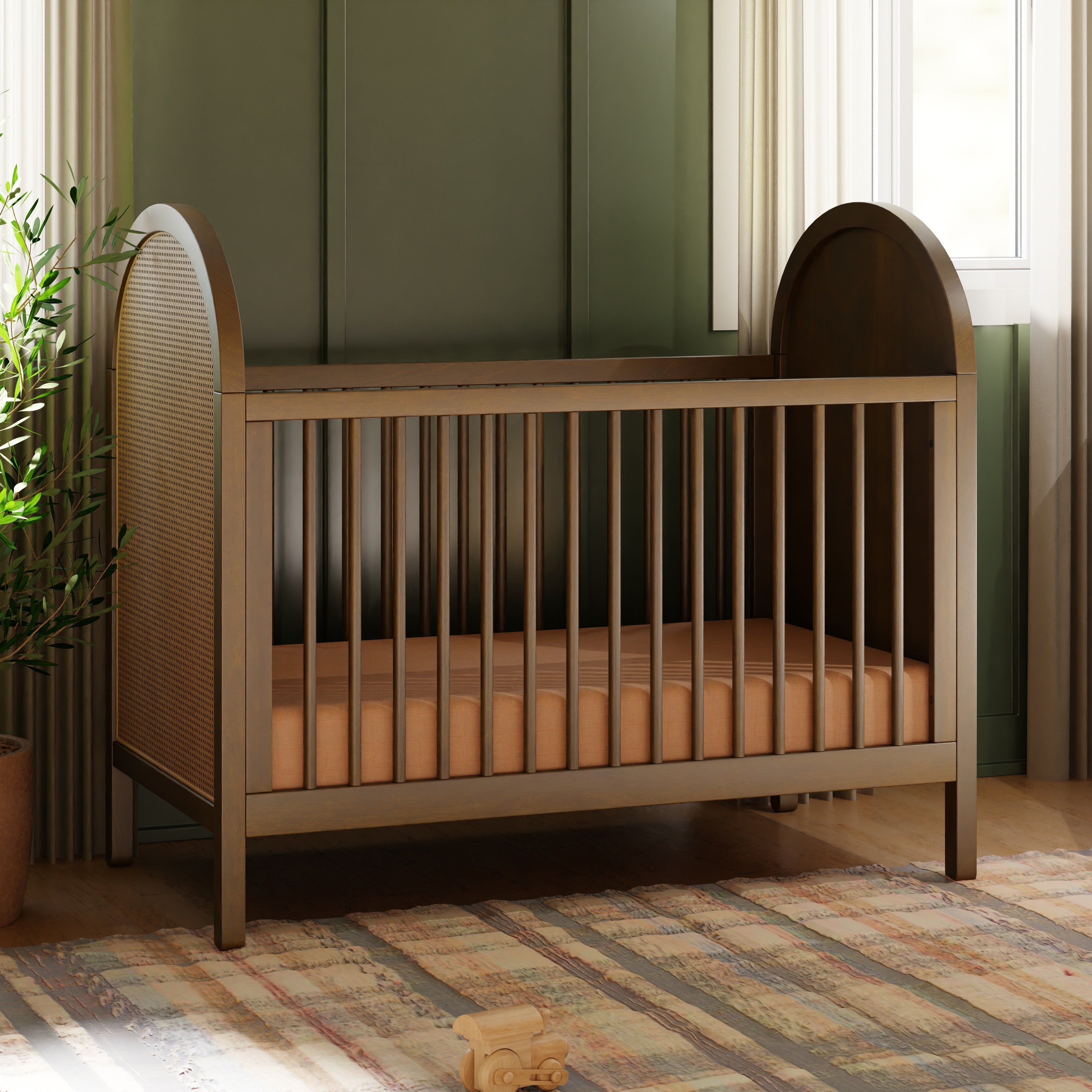 Babyletto Bondi Cane 3-in-1 Convertible Crib with Toddler Bed Conversion Kit | Lullabye Shop