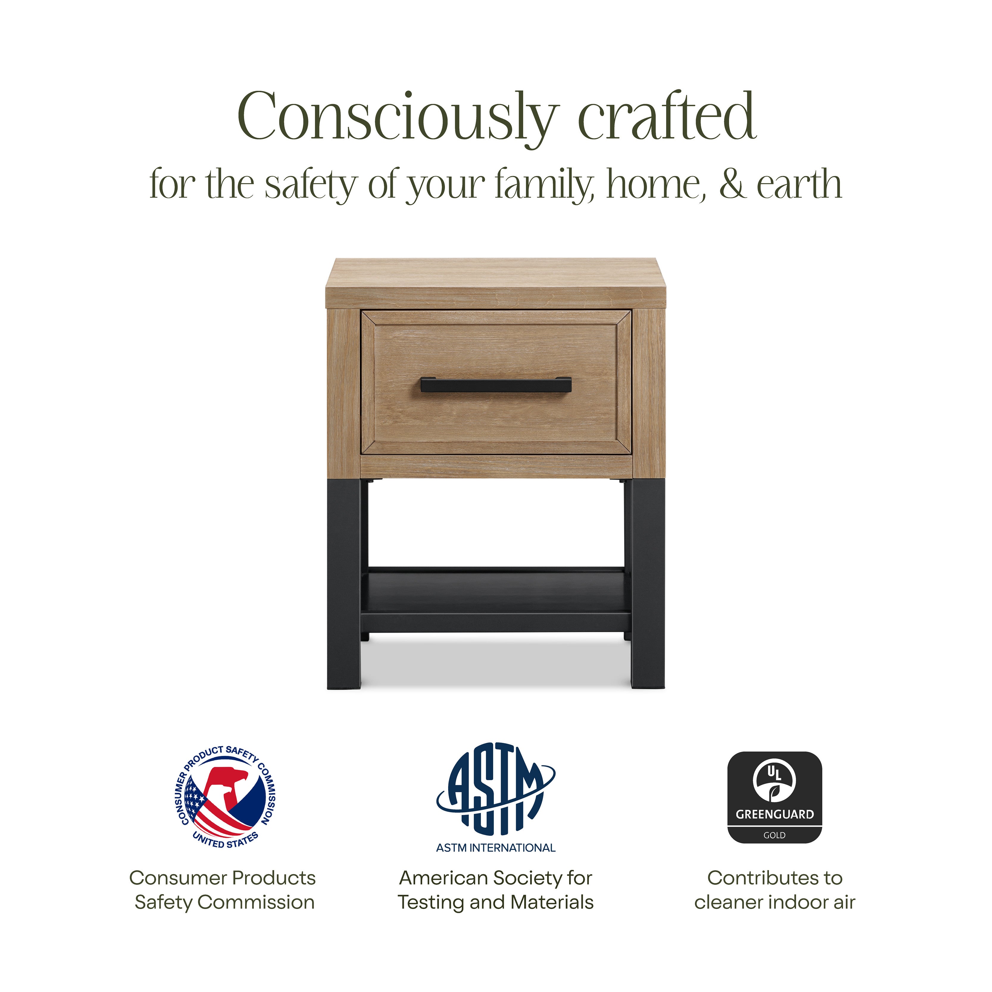 Monogram by Namesake Newbern Nightstand | Lullabye Shop