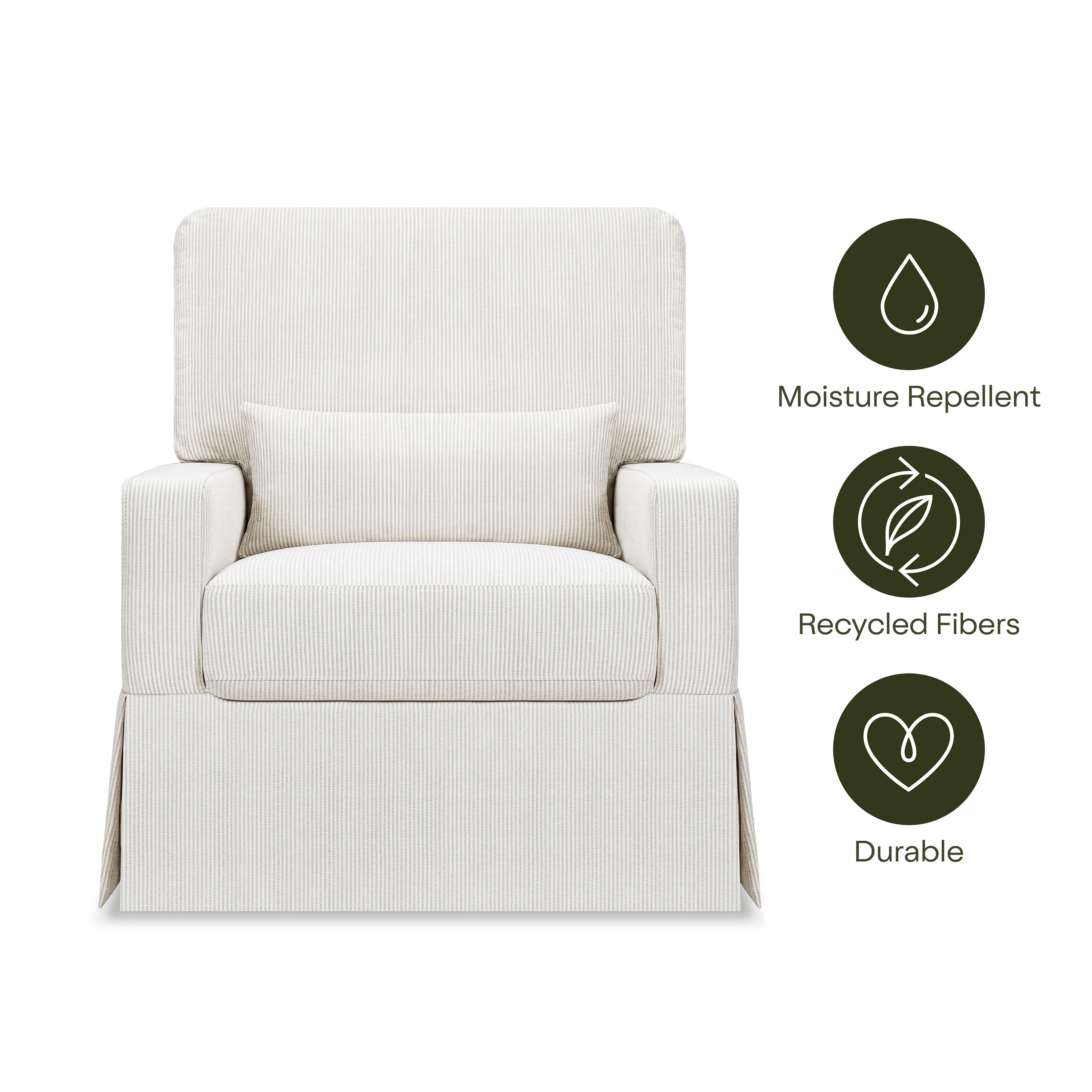 Namesake Crawford Pillowback Comfort Swivel Glider | Lullabye Shop