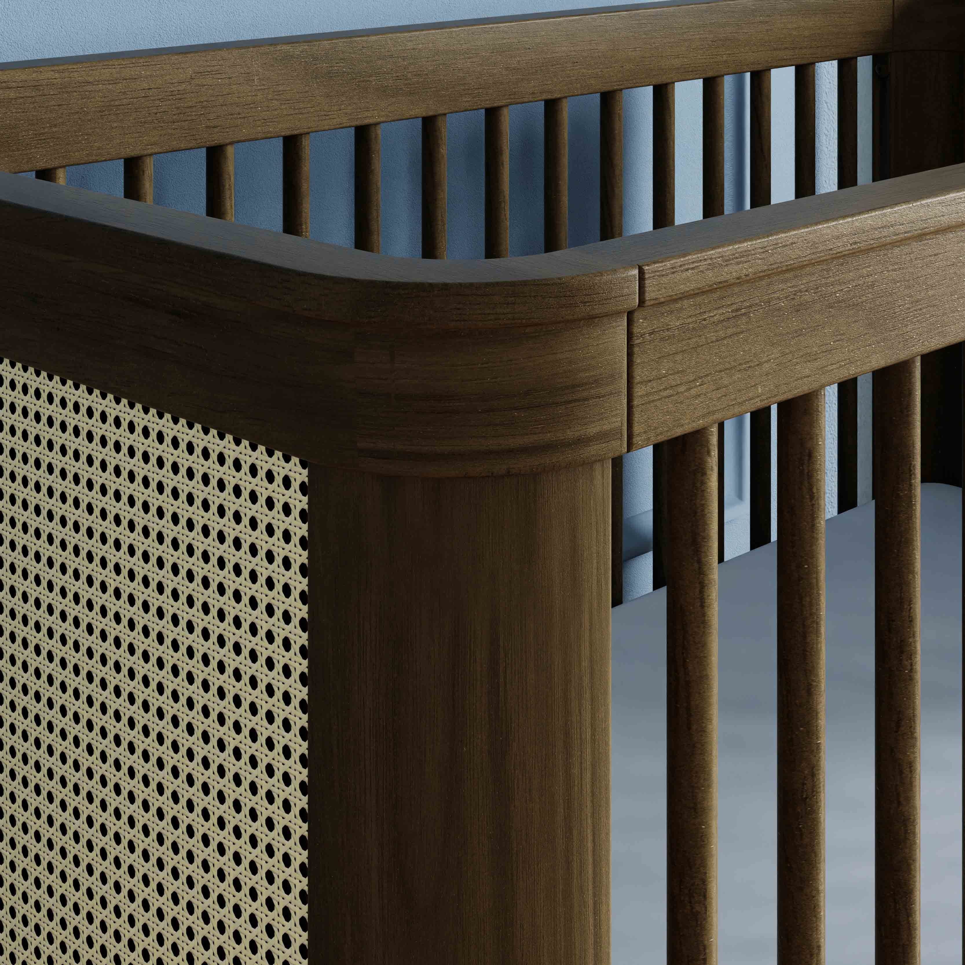 Namesake Marin with Cane 3-in-1 Convertible Crib | Lullabye Shop