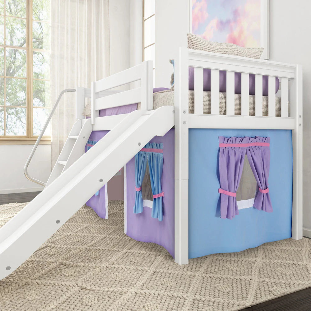 Maxtrix Twin Fort Loft Bed with Slide