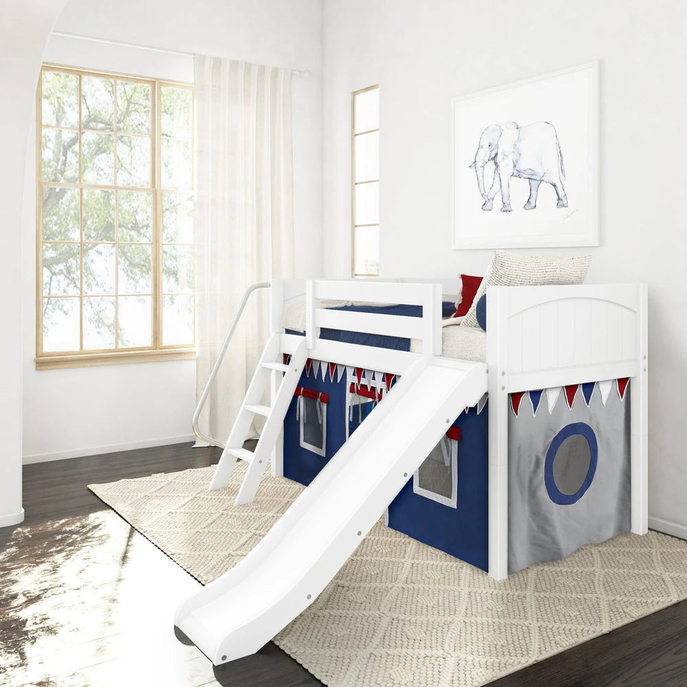 Maxtrix Twin Fort Loft Bed with Slide
