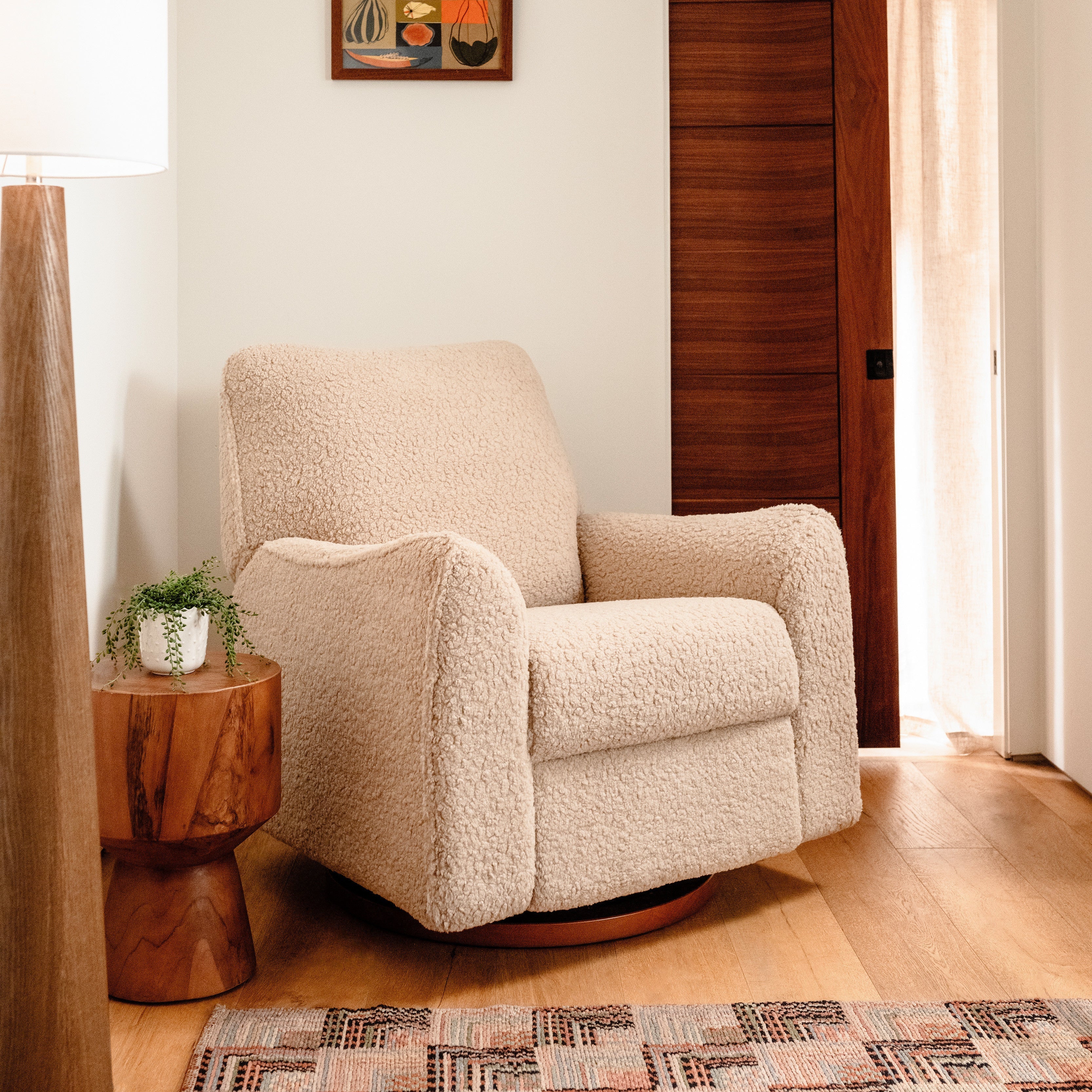 Babyletto Sunday Power Recliner and Swivel Glider in Shearling | Lullabye Shop